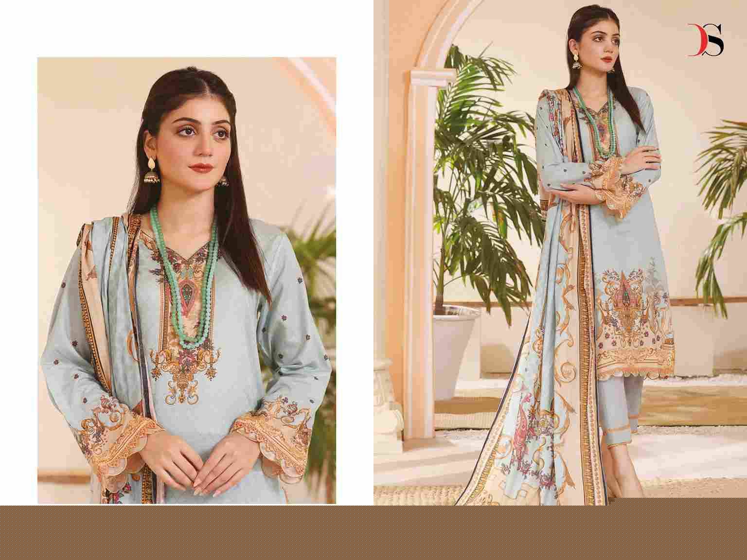 Firdous Lawn-24 By Deepsy Suits 5011 To 5018 Series Designer Pakistani Suits Beautiful Stylish Fancy Colorful Party Wear & Occasional Wear Pure Cotton Dresses At Wholesale Price
