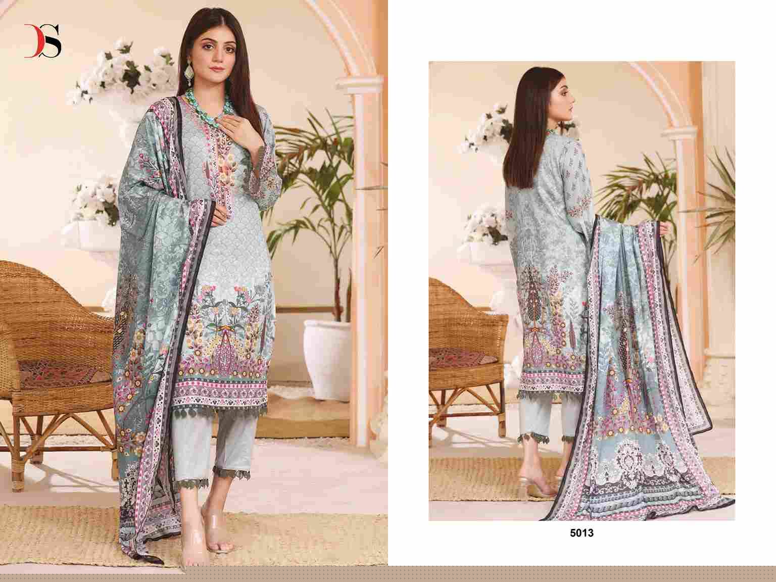 Firdous Lawn-24 By Deepsy Suits 5011 To 5018 Series Designer Pakistani Suits Beautiful Stylish Fancy Colorful Party Wear & Occasional Wear Pure Cotton Dresses At Wholesale Price