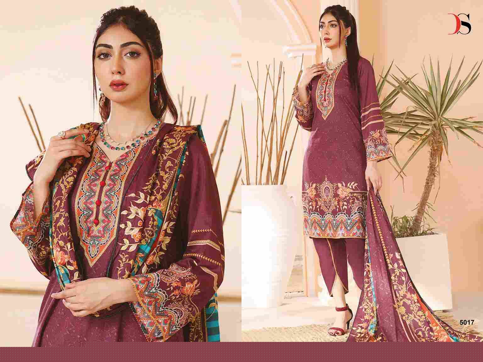 Firdous Lawn-24 By Deepsy Suits 5011 To 5018 Series Designer Pakistani Suits Beautiful Stylish Fancy Colorful Party Wear & Occasional Wear Pure Cotton Dresses At Wholesale Price