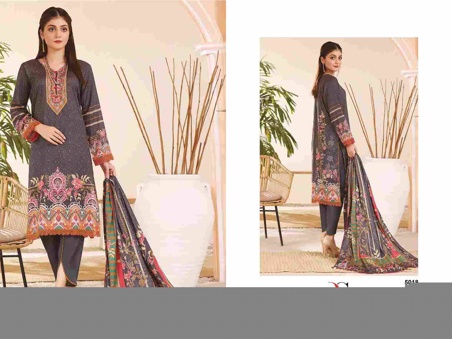 Firdous Lawn-24 By Deepsy Suits 5011 To 5018 Series Designer Pakistani Suits Beautiful Stylish Fancy Colorful Party Wear & Occasional Wear Pure Cotton Dresses At Wholesale Price