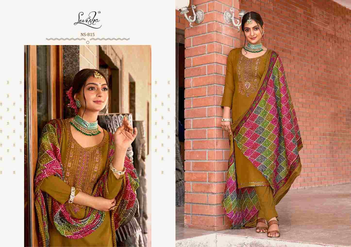 Nivisha Vol-8 By Levisha 813 To 818 Series Beautiful Festive Suits Colorful Stylish Fancy Casual Wear & Ethnic Wear Rayon Slub Embroidered Dresses At Wholesale Price