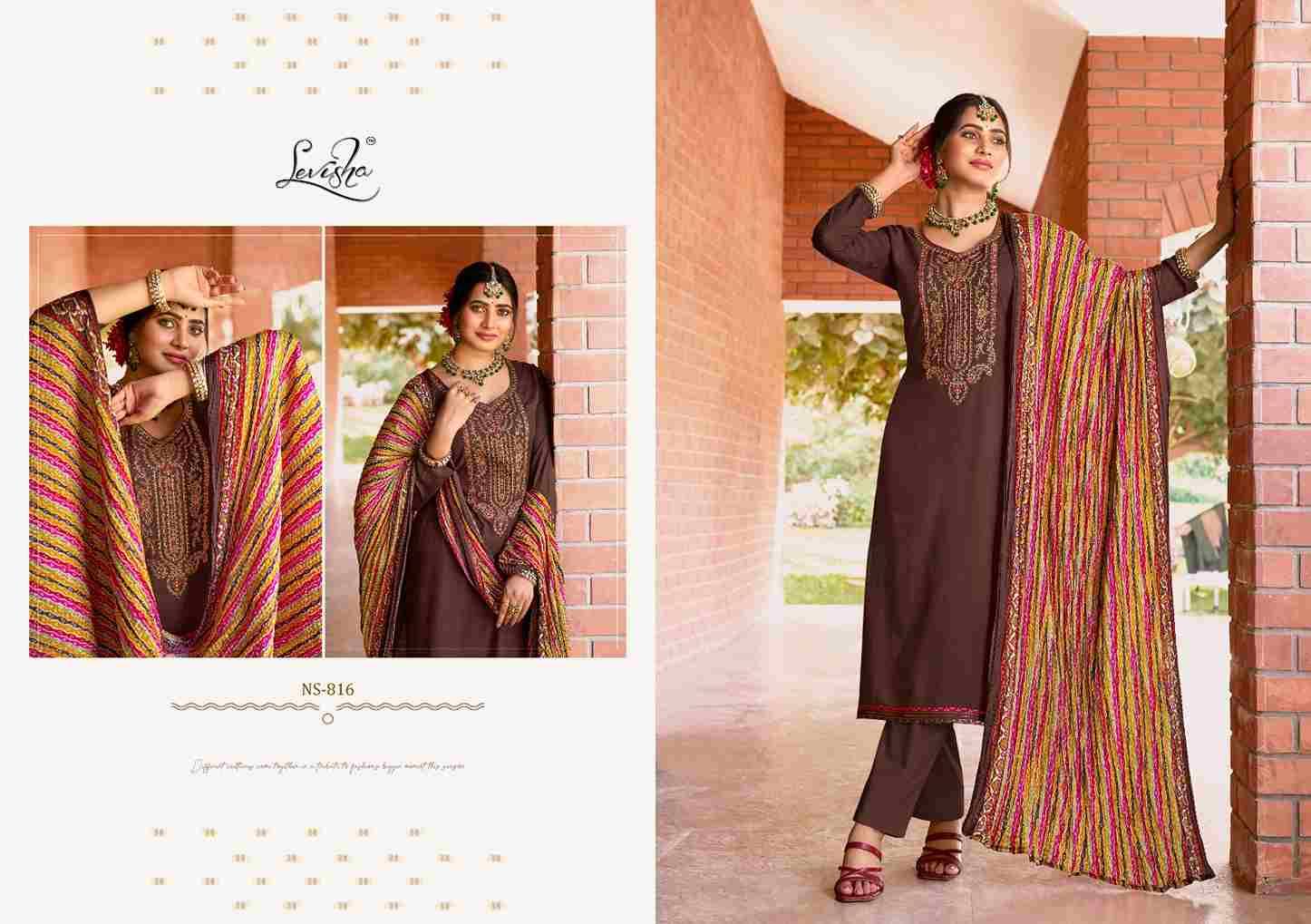 Nivisha Vol-8 By Levisha 813 To 818 Series Beautiful Festive Suits Colorful Stylish Fancy Casual Wear & Ethnic Wear Rayon Slub Embroidered Dresses At Wholesale Price