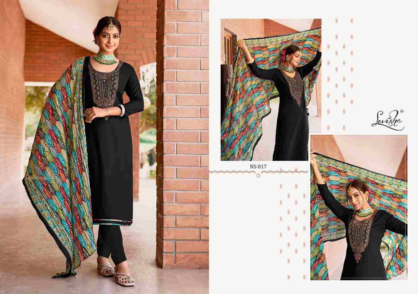 Nivisha Vol-8 By Levisha 813 To 818 Series Beautiful Festive Suits Colorful Stylish Fancy Casual Wear & Ethnic Wear Rayon Slub Embroidered Dresses At Wholesale Price