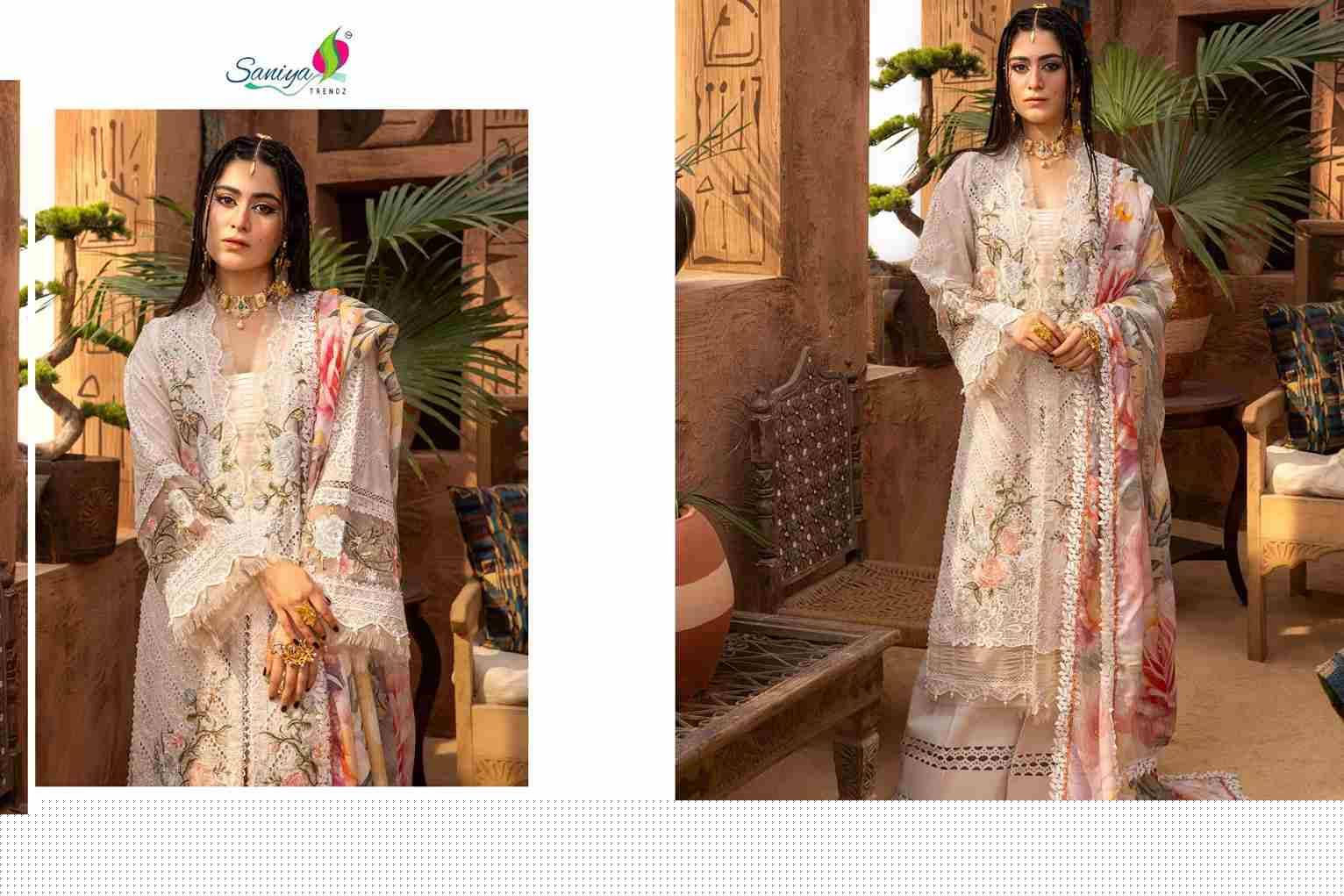 Adan Libas Chikankari Vol-25 By Saniya Trendz 25001 To 25004 Series Designer Pakistani Suits Beautiful Stylish Fancy Colorful Party Wear & Occasional Wear Pure Cotton Embroidered Dresses At Wholesale Price