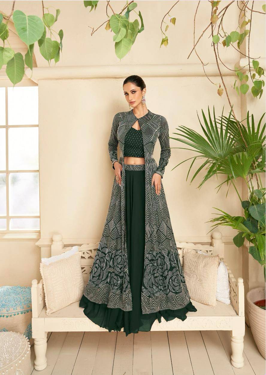 Vasansi 5288 Colours By Sayuri 5288-A To 5288-D Series Festive Wear Collection Beautiful Stylish Colorful Fancy Party Wear & Occasional Wear Silk/Georgette Lehengas At Wholesale Price