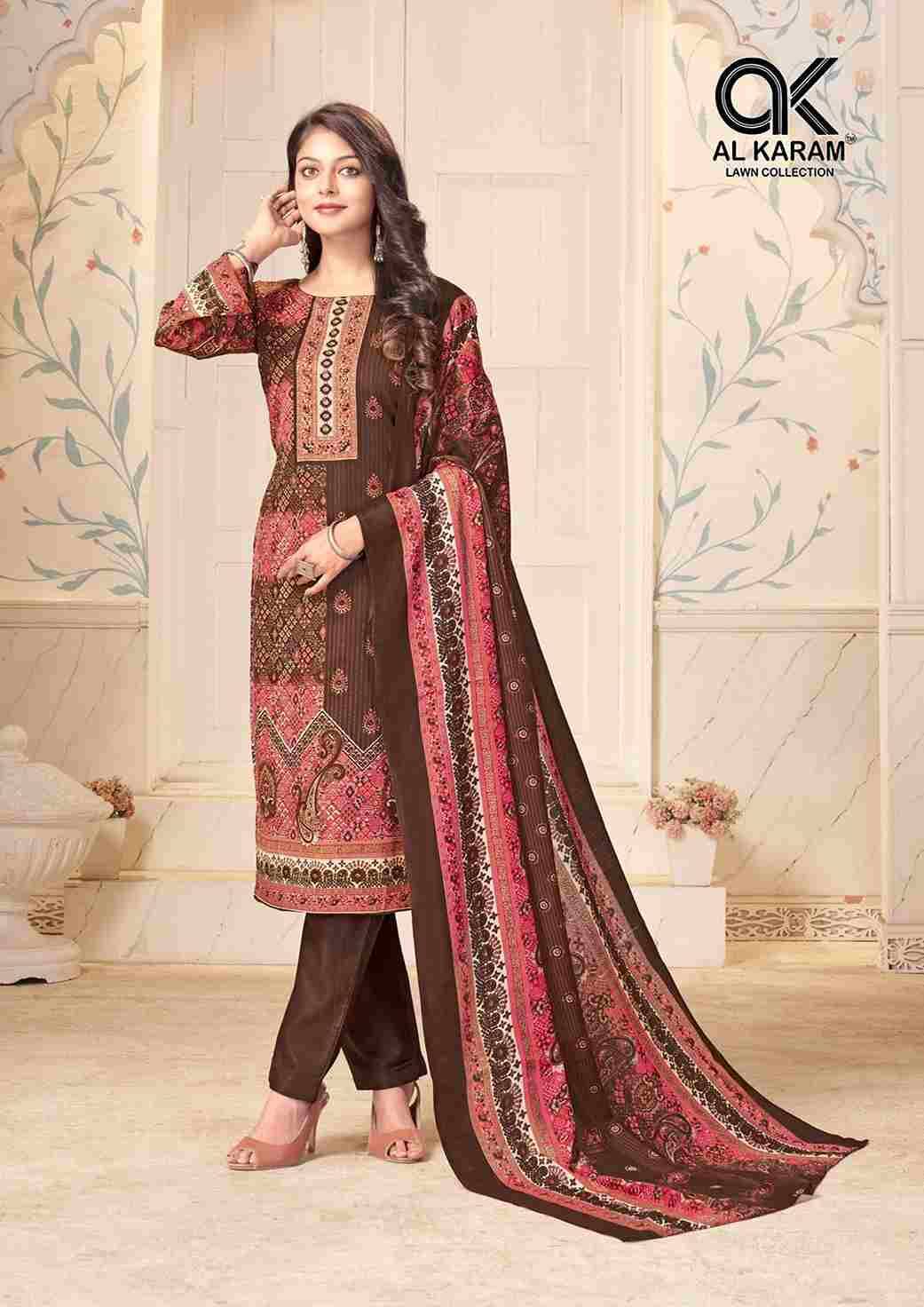 Mahjabeen Vol-3 By Al Karam Lawn Collection 3001 To 3008 Series Beautiful Festive Suits Colorful Stylish Fancy Casual Wear & Ethnic Wear Pure Cotton Print Dresses At Wholesale Price