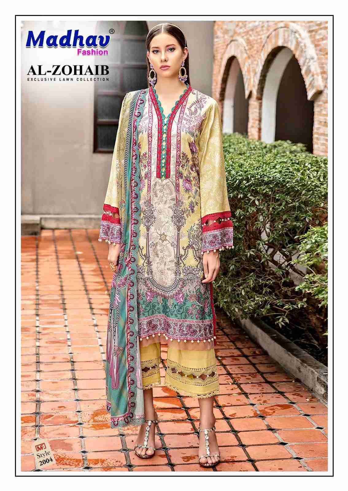 Al-Zohaib Vol-2 By Madhav Fashion 2001 To 2006 Series Beautiful Festive Suits Colorful Stylish Fancy Casual Wear & Ethnic Wear Pure Lawn Cotton Embroidered Dresses At Wholesale Price