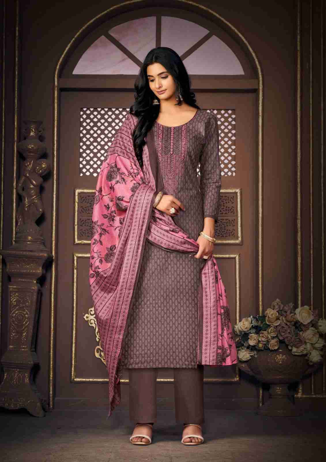 Simran By Saanvi Trends 1001 To 1008 Series Beautiful Festive Suits Colorful Stylish Fancy Casual Wear & Ethnic Wear Pure Cotton Embroidered Dresses At Wholesale Price