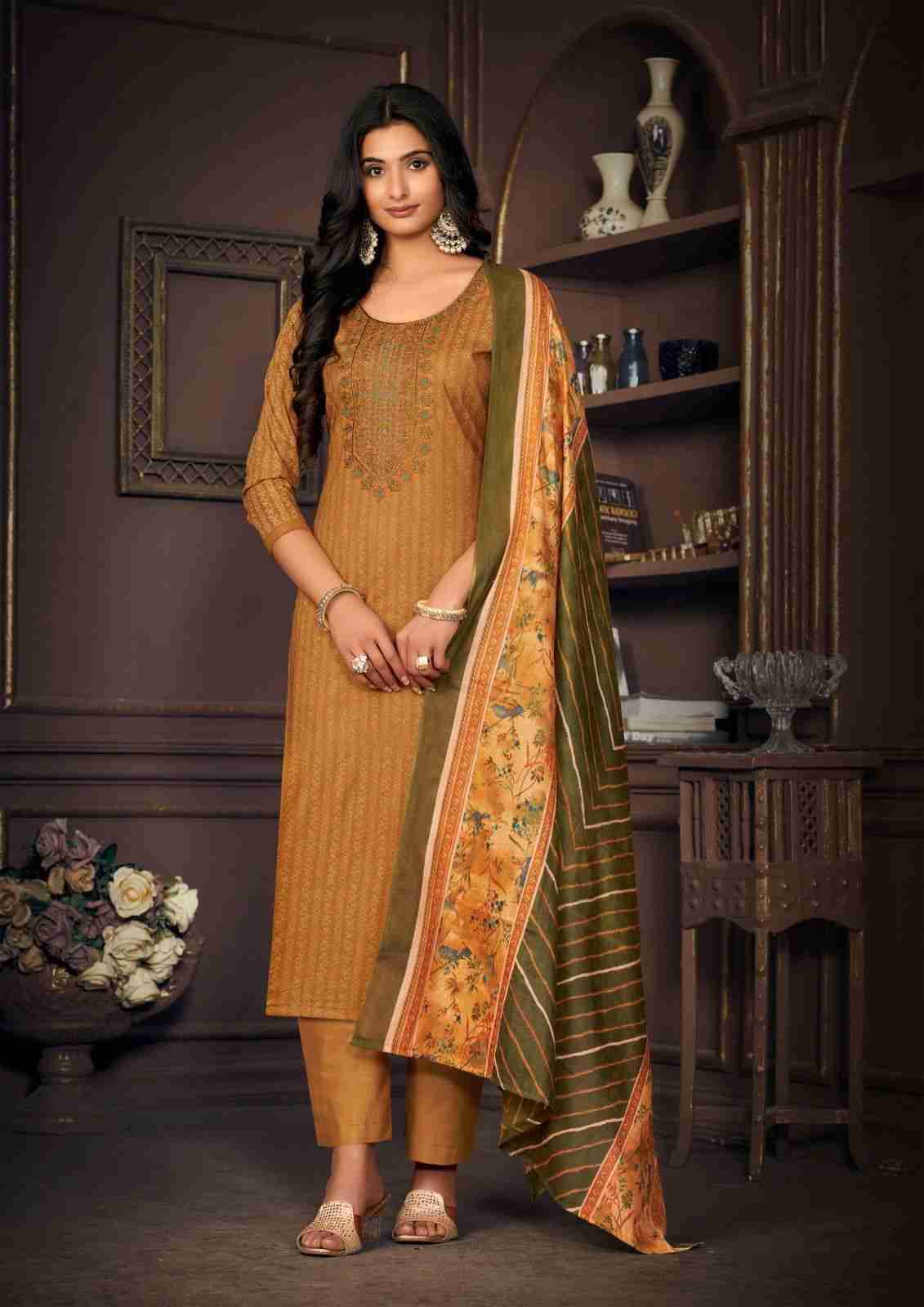 Simran By Saanvi Trends 1001 To 1008 Series Beautiful Festive Suits Colorful Stylish Fancy Casual Wear & Ethnic Wear Pure Cotton Embroidered Dresses At Wholesale Price