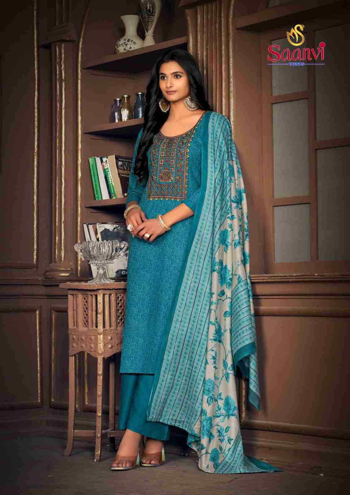 Simran By Saanvi Trends 1001 To 1008 Series Beautiful Festive Suits Colorful Stylish Fancy Casual Wear & Ethnic Wear Pure Cotton Embroidered Dresses At Wholesale Price