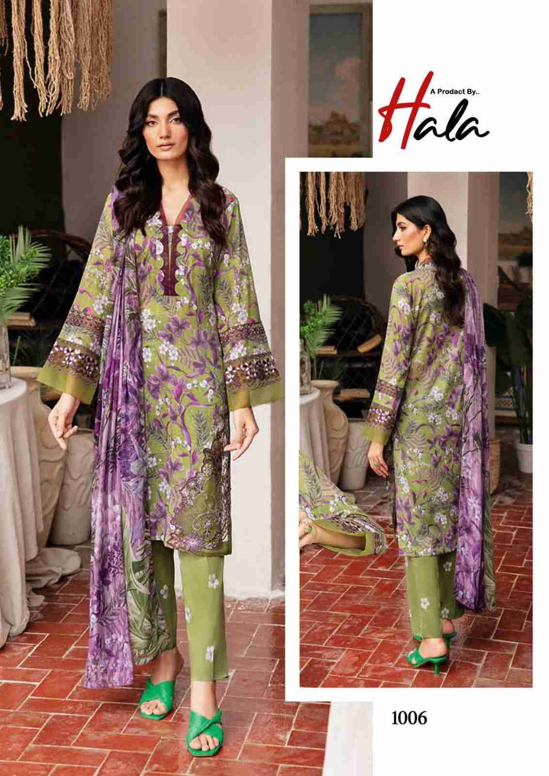 Rangrez Vol-2 By Hala 1001 To 1006 Series Beautiful Pakistani Suits Stylish Colorful Fancy Casual Wear & Ethnic Wear Heavy Cotton Print Dresses At Wholesale Price