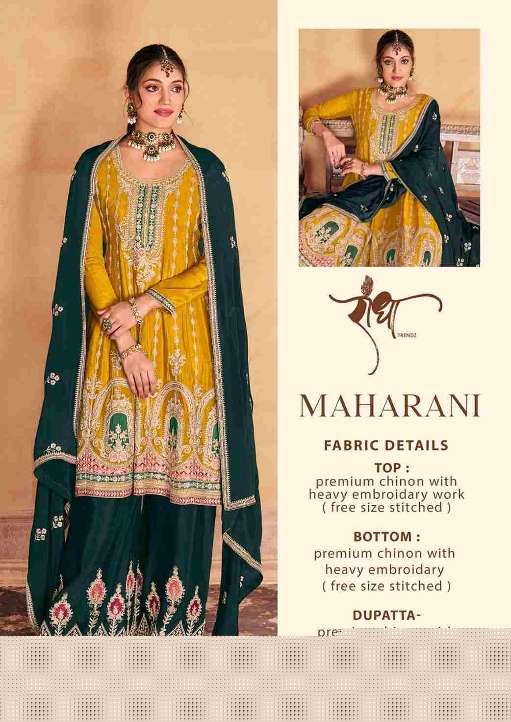 Maharani By Radha Trendz 2051 To 2054 Series Beautiful Festive Suits Colorful Stylish Fancy Casual Wear & Ethnic Wear Chinnon Embroidered Dresses At Wholesale Price