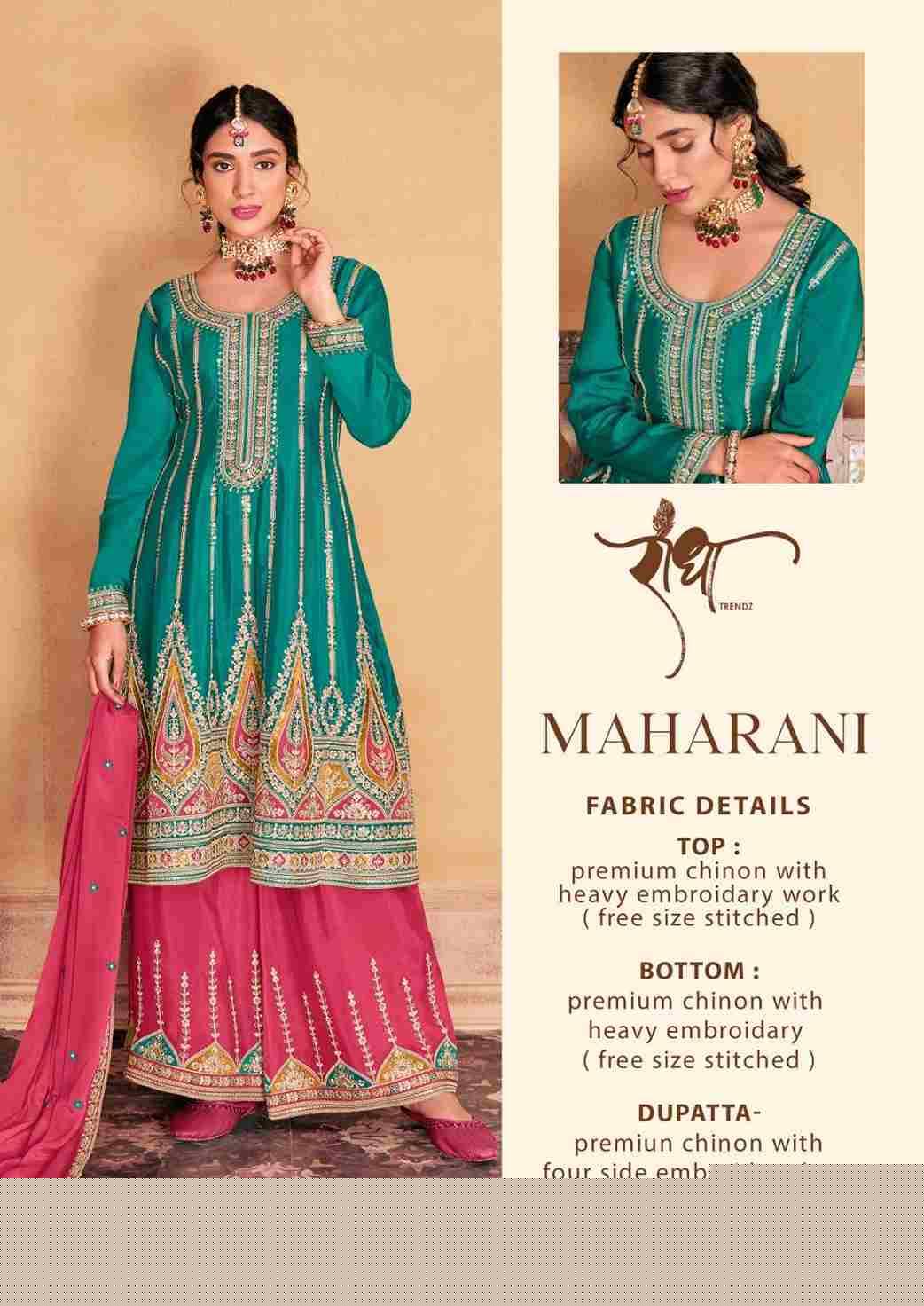 Maharani By Radha Trendz 2051 To 2054 Series Beautiful Festive Suits Colorful Stylish Fancy Casual Wear & Ethnic Wear Chinnon Embroidered Dresses At Wholesale Price