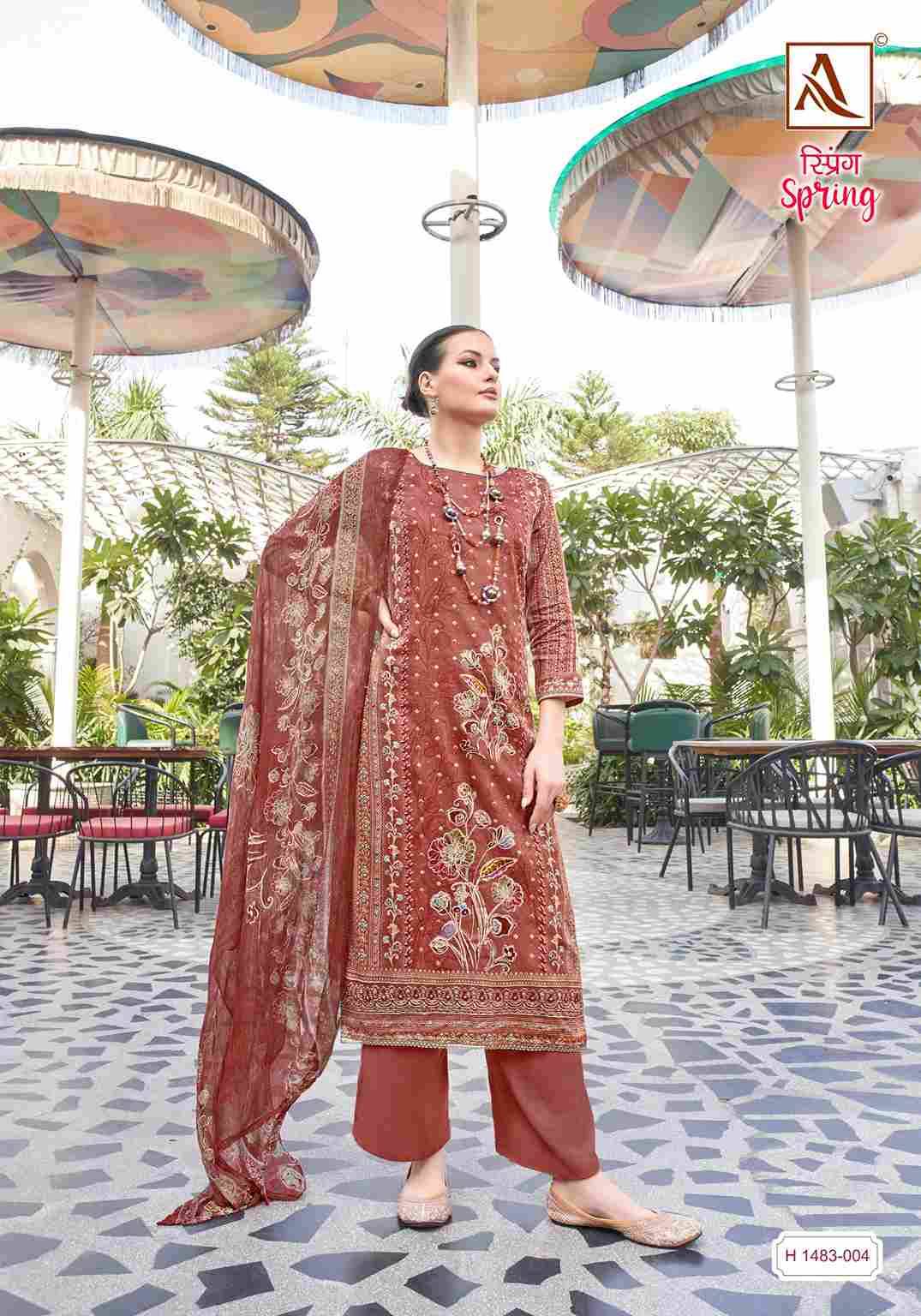 Spring By Alok Suit 1483-001 To 1483-006 Series Indian Traditional Wear Collection Beautiful Stylish Fancy Colorful Party Wear & Wear Pure Jam Print Dress At Wholesale Price