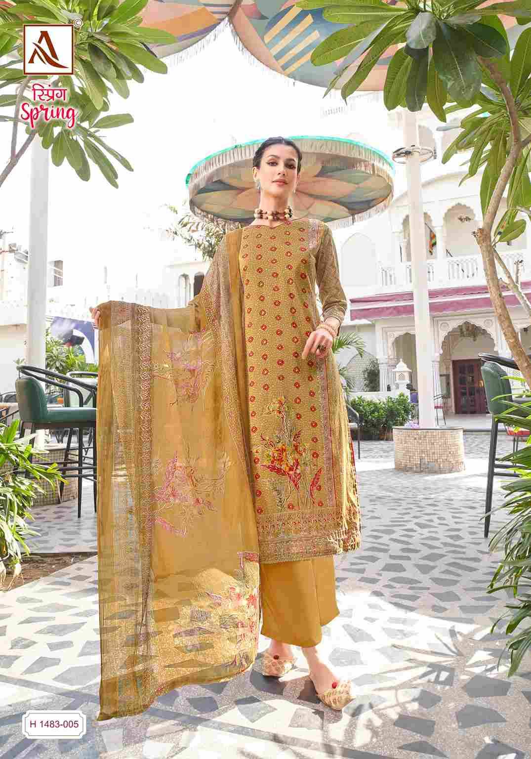 Spring By Alok Suit 1483-001 To 1483-006 Series Indian Traditional Wear Collection Beautiful Stylish Fancy Colorful Party Wear & Wear Pure Jam Print Dress At Wholesale Price