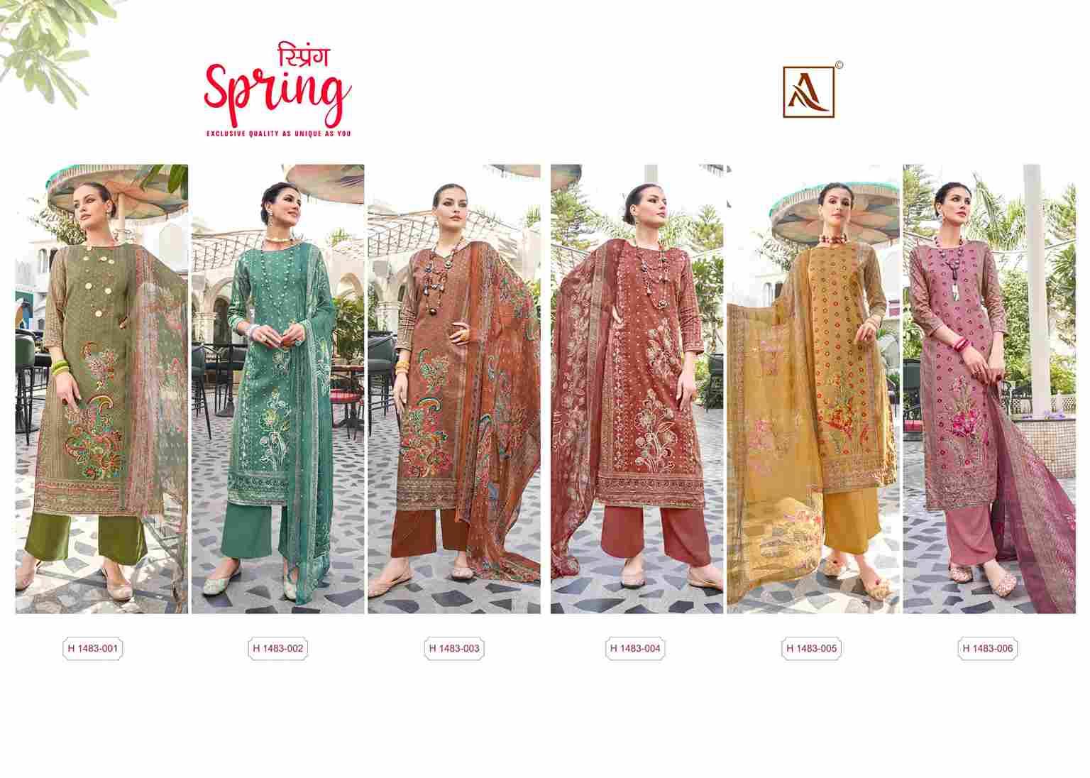 Spring By Alok Suit 1483-001 To 1483-006 Series Indian Traditional Wear Collection Beautiful Stylish Fancy Colorful Party Wear & Wear Pure Jam Print Dress At Wholesale Price