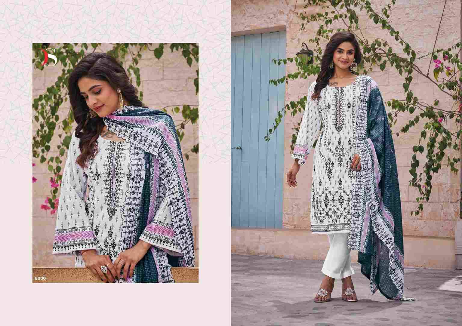 Bin Saeed Vol-8 By Deepsy Suits 8001 To 8006 Series Designer Pakistani Suits Beautiful Stylish Fancy Colorful Party Wear & Occasional Wear Pure Cotton Dresses At Wholesale Price