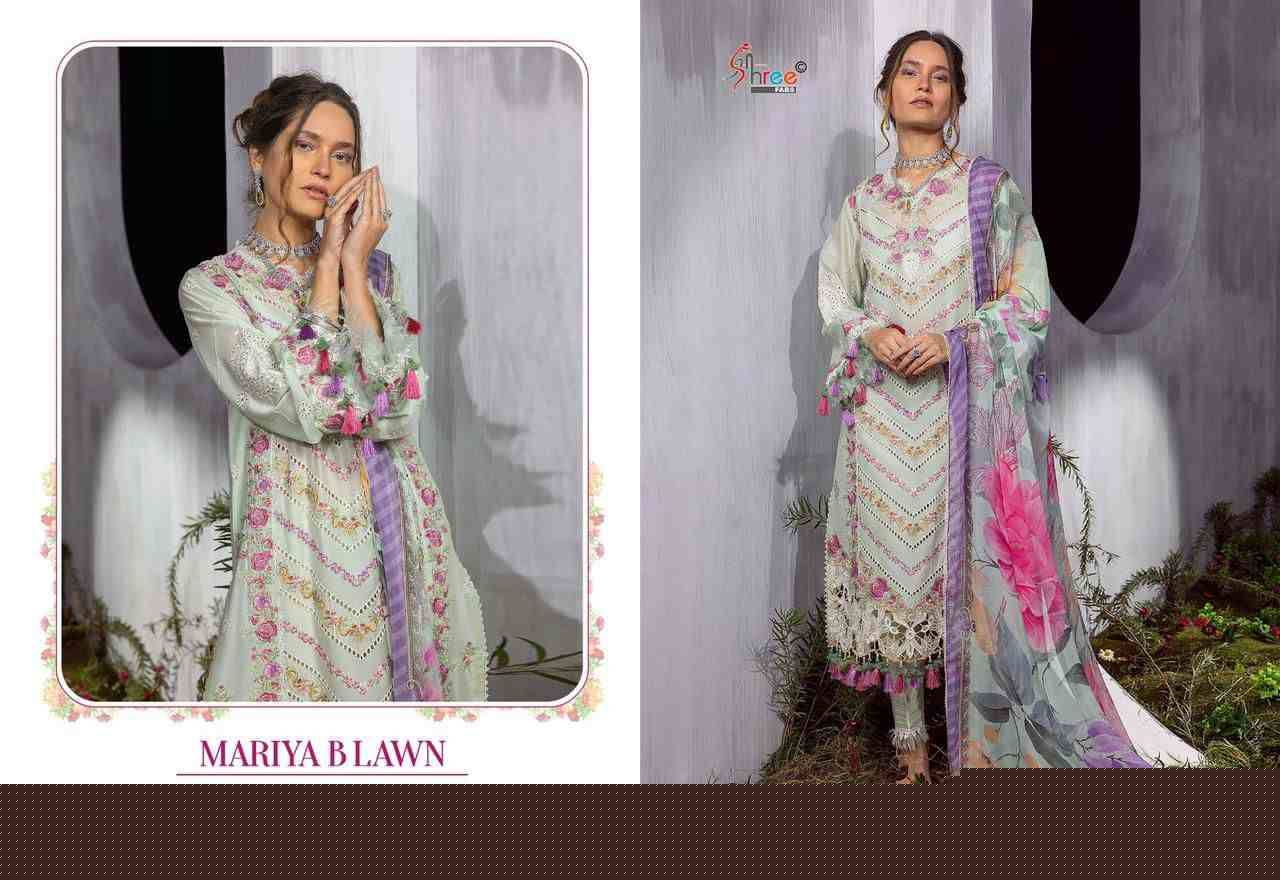 Mariya B Lawn Festival Collection Vol-2 By Shree Fabs 3521 To 3526 Series Designer Pakistani Suits Beautiful Stylish Fancy Colorful Party Wear & Occasional Wear Pure Lawn Cotton Print Embroidered Dresses At Wholesale Price