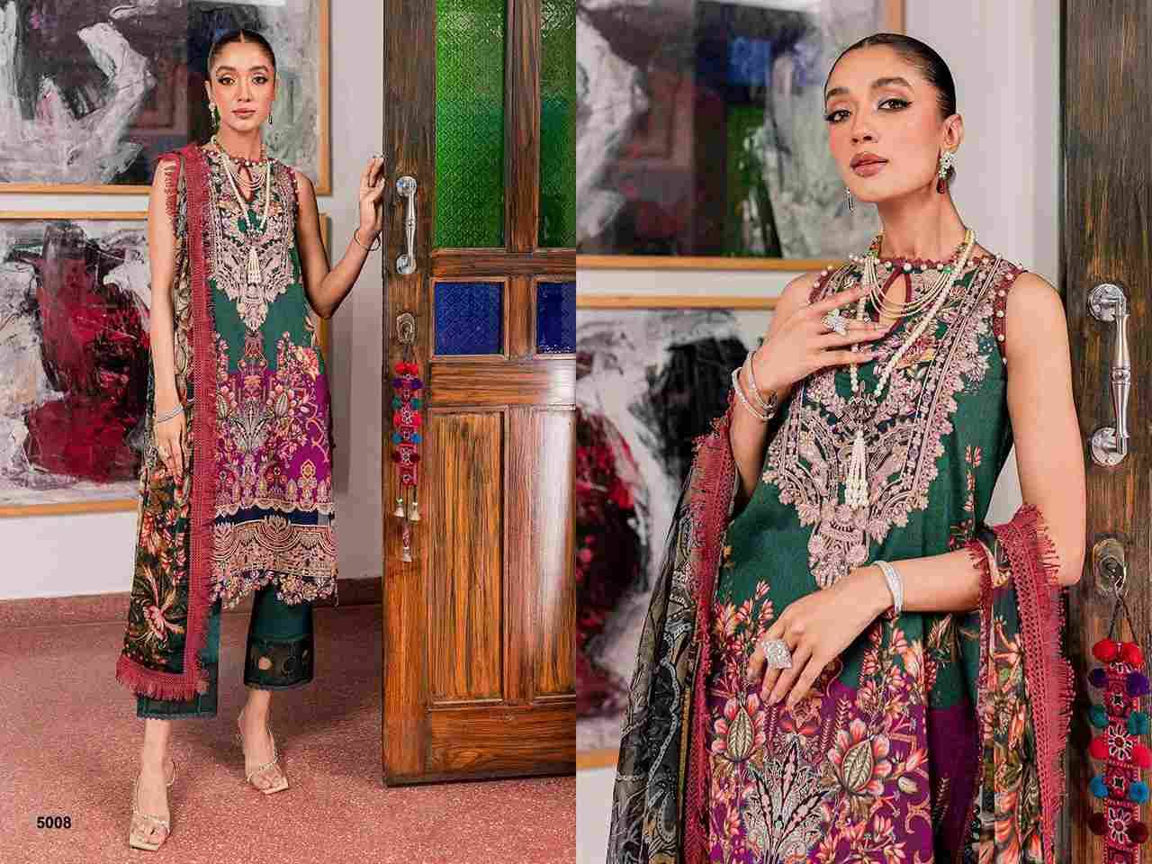 Jade Bliss Lawn-24 By Deepsy Suits 5001 To 5008 Series Designer Pakistani Suits Beautiful Stylish Fancy Colorful Party Wear & Occasional Wear Pure Cotton Dresses At Wholesale Price