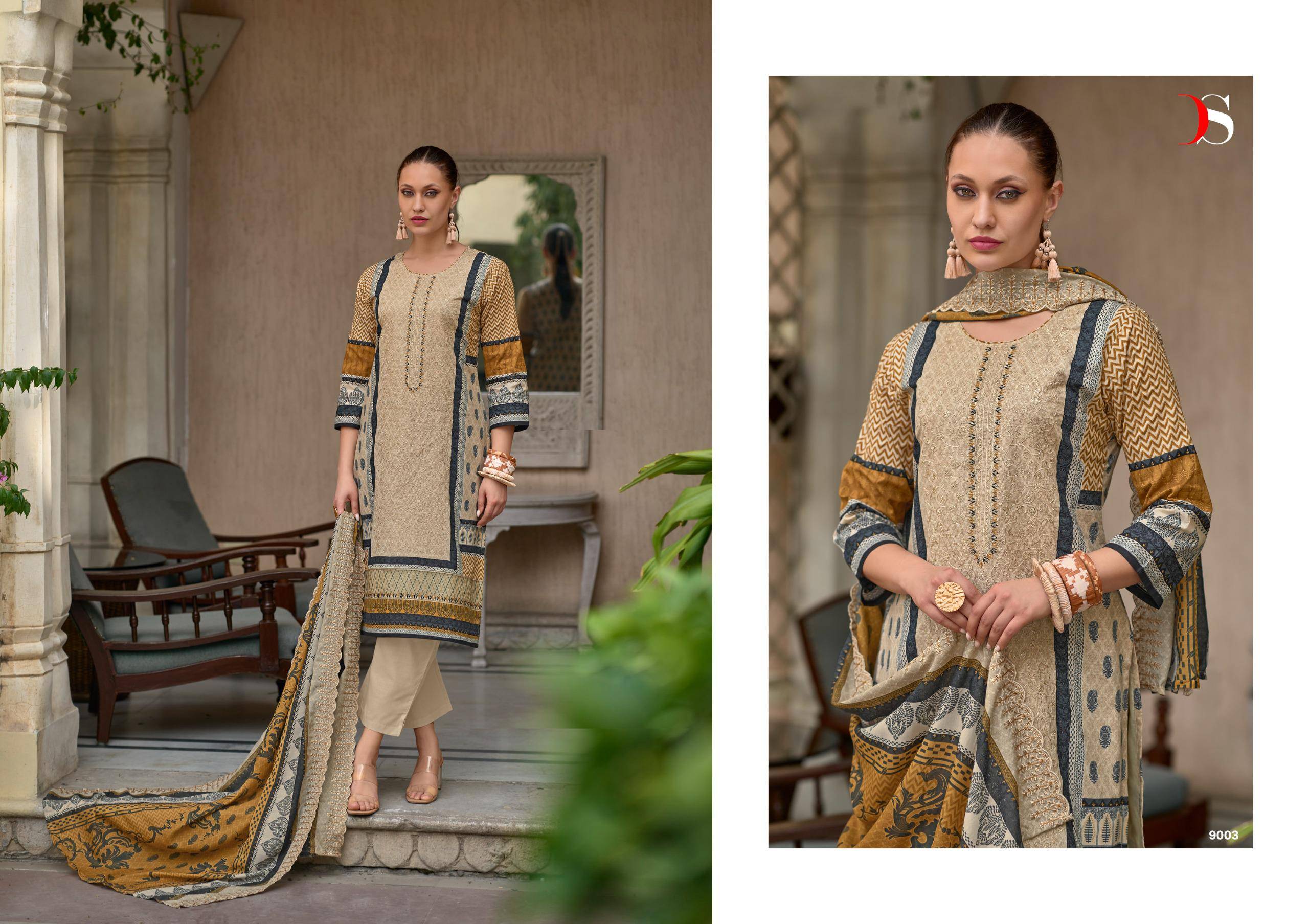 Bin Saeed Vol-9 By Deepsy Suits 9001 To 9006 Series Designer Pakistani Suits Beautiful Stylish Fancy Colorful Party Wear & Occasional Wear Pure Cotton Dresses At Wholesale Price