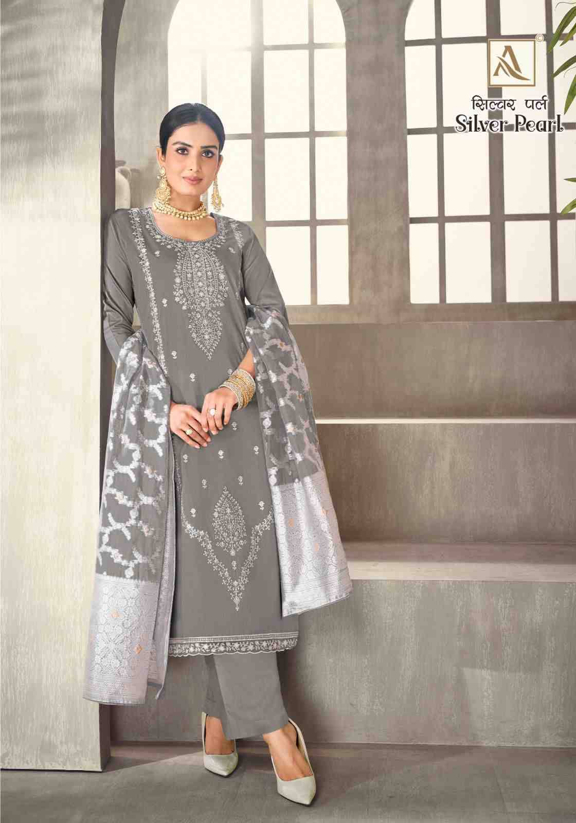 Silver Pearl By Alok Suit 1469-001 To 1469-006 Series Indian Traditional Wear Collection Beautiful Stylish Fancy Colorful Party Wear & Wear Pure Jam Cotton Dress At Wholesale Price