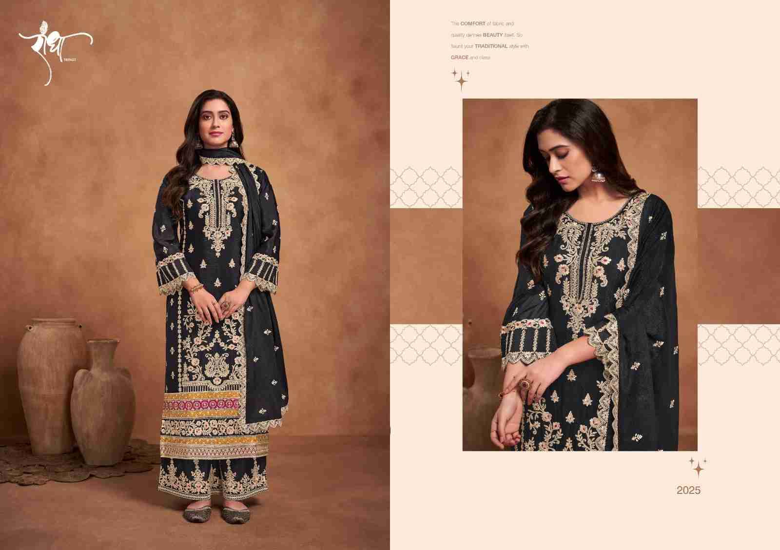 Rashmi By Radha Trends 2021 To 2025 Series Beautiful Sharara Suits Colorful Stylish Fancy Casual Wear & Ethnic Wear Chinnon Dresses At Wholesale Price