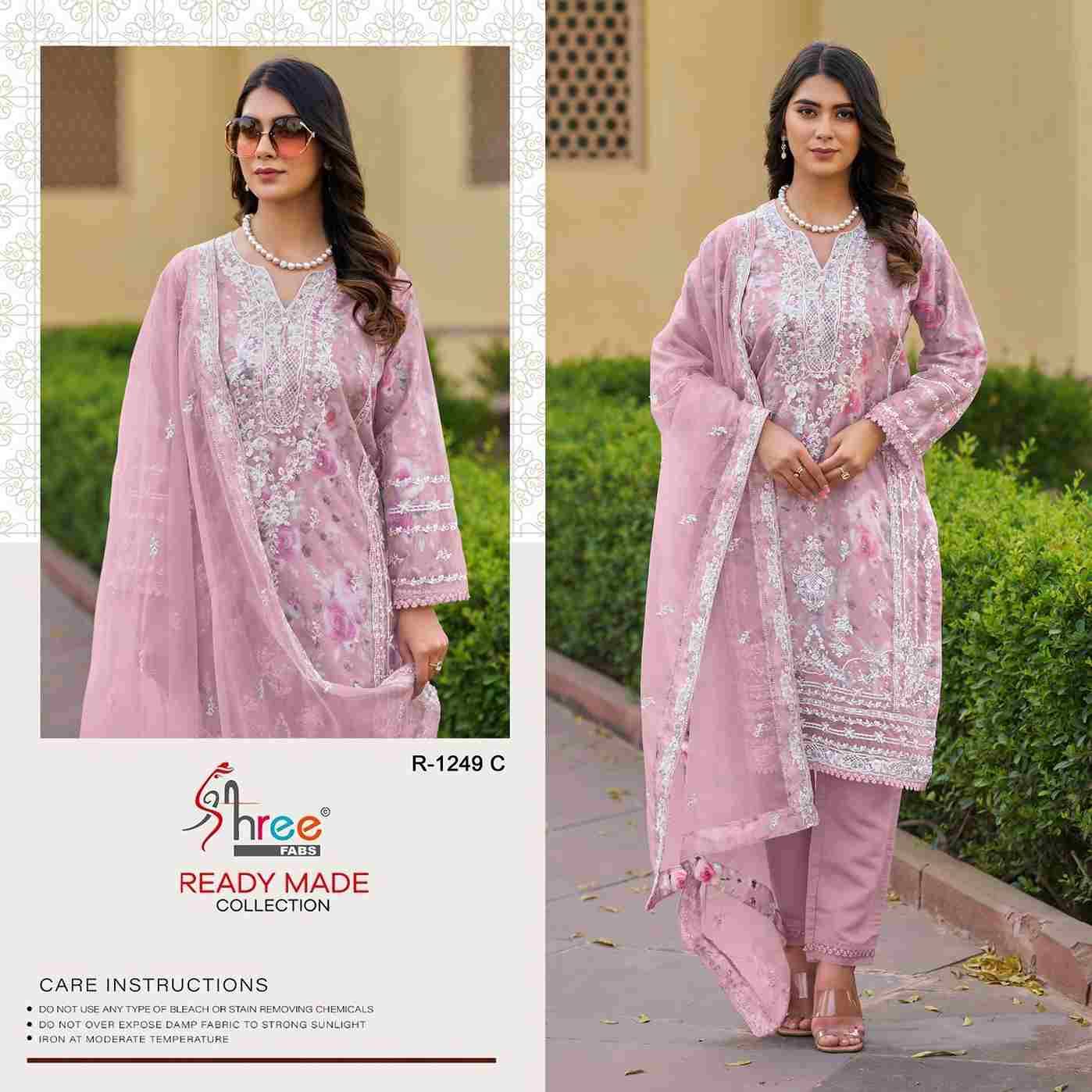Shree Fabs Hit Design R-1249 Colours By Shree Fabs R-1249-A To R-1249-D Series Beautiful Pakistani Suits Stylish Fancy Colorful Party Wear & Occasional Wear Organza Embroidered Dresses At Wholesale Price