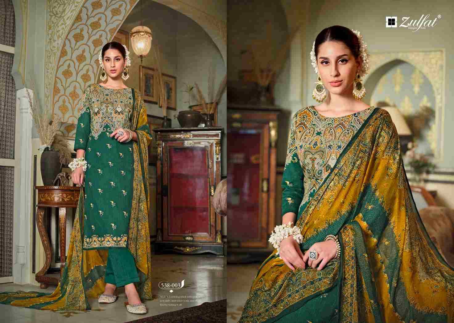 Dilruba Vol-2 By Zulfat 538-001 To 538-008 Series Beautiful Festive Suits Stylish Fancy Colorful Casual Wear & Ethnic Wear Pure Cotton Print Dresses At Wholesale Price