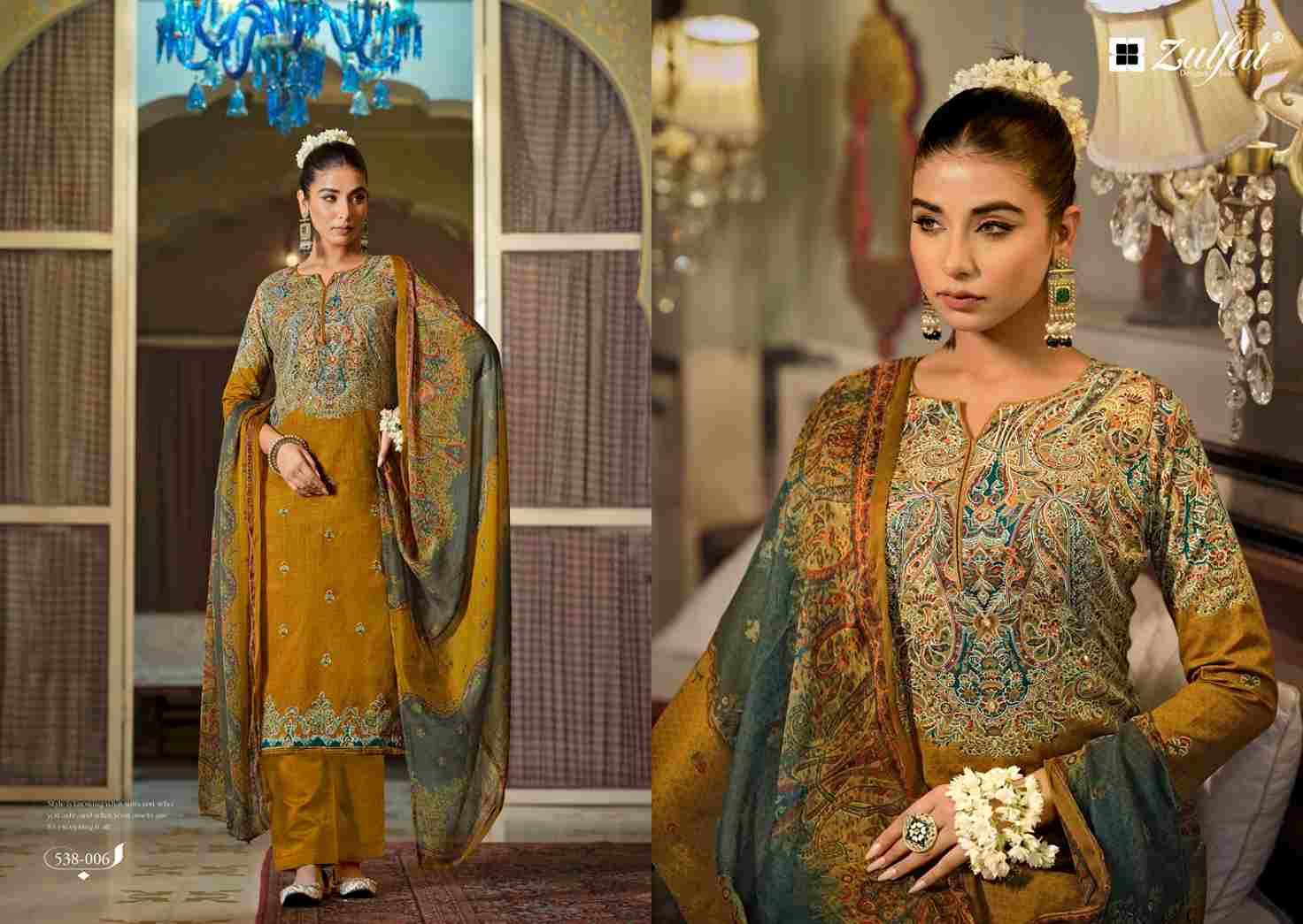 Dilruba Vol-2 By Zulfat 538-001 To 538-008 Series Beautiful Festive Suits Stylish Fancy Colorful Casual Wear & Ethnic Wear Pure Cotton Print Dresses At Wholesale Price