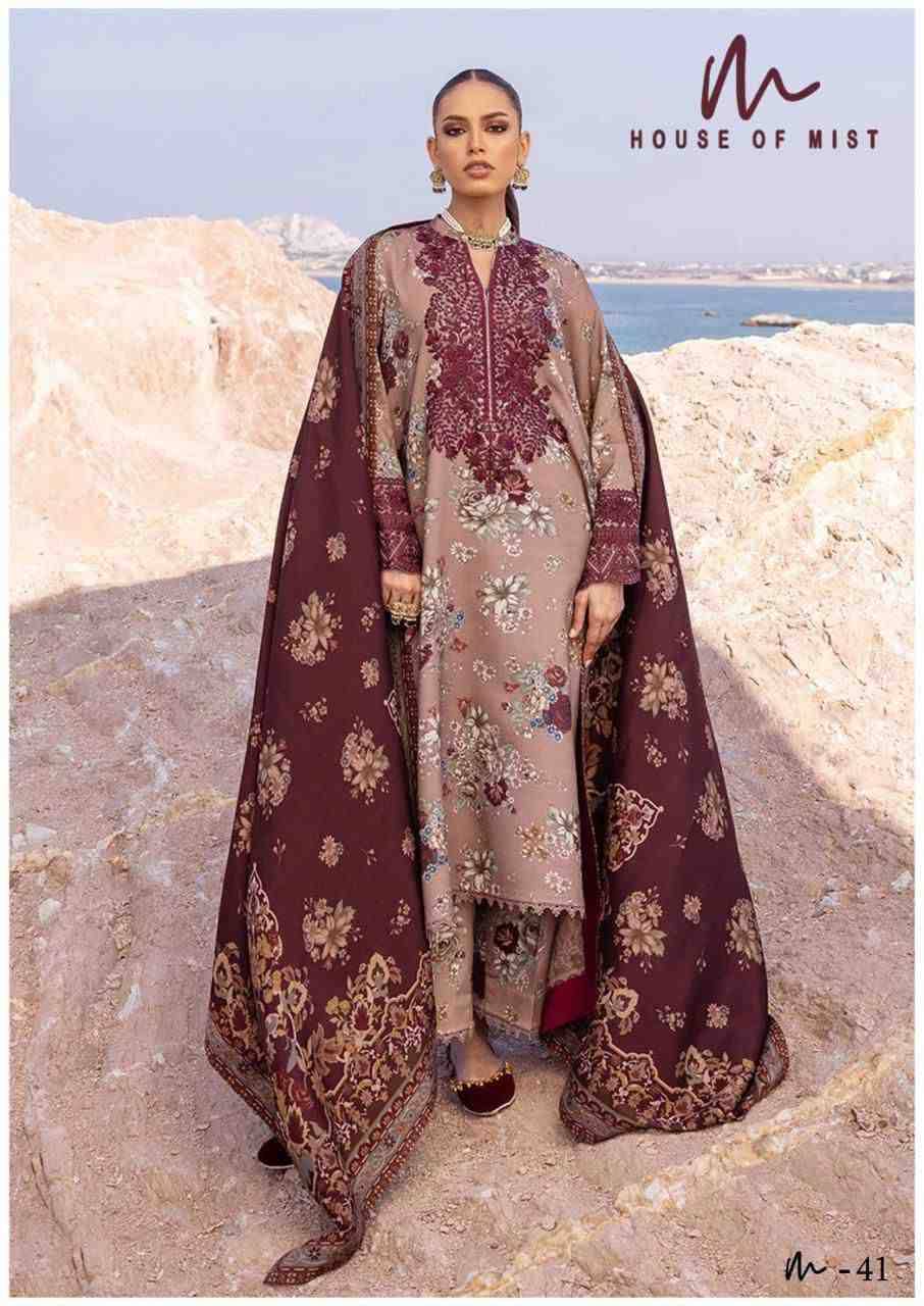 Ghazal Vol-5 By House Of Mist 41 To 46 Series Beautiful Pakistani Suits Colorful Stylish Fancy Casual Wear & Ethnic Wear Pure Cotton Print Dresses At Wholesale Price