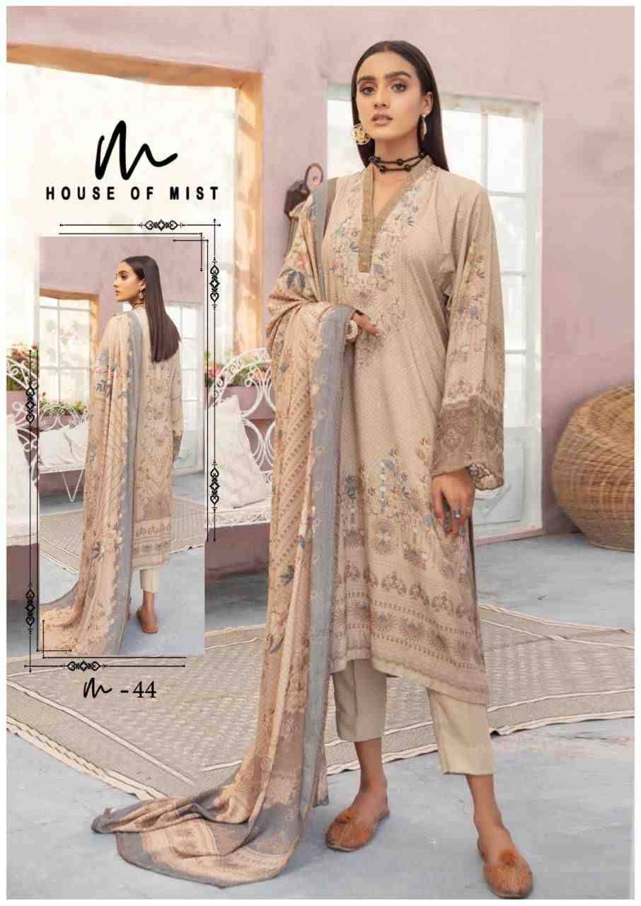 Ghazal Vol-5 By House Of Mist 41 To 46 Series Beautiful Pakistani Suits Colorful Stylish Fancy Casual Wear & Ethnic Wear Pure Cotton Print Dresses At Wholesale Price