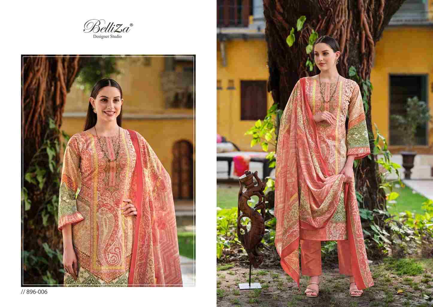 Naira Vol-43 By Belliza 896-001 To 896-008 Series Beautiful Festive Suits Stylish Fancy Colorful Casual Wear & Ethnic Wear Pure Cotton Print Dresses At Wholesale Price