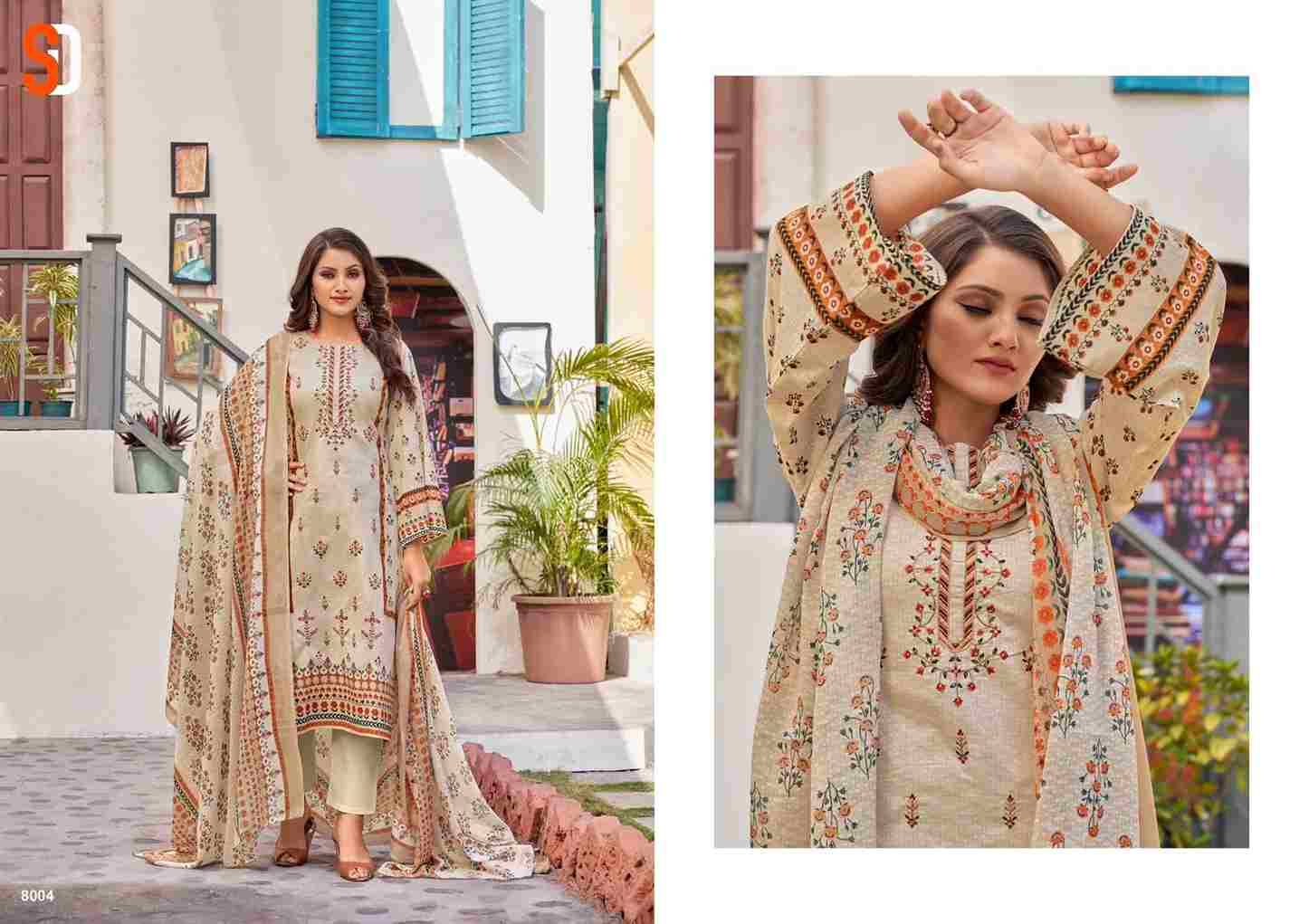 Bin Saeed Lawn Collection Vol-8 By Shraddha Designer 8001 To 8006 Series Designer Pakistani Suits Beautiful Fancy Stylish Colorful Party Wear & Occasional Wear Pure Cotton Print With Embroidery Dresses At Wholesale Price