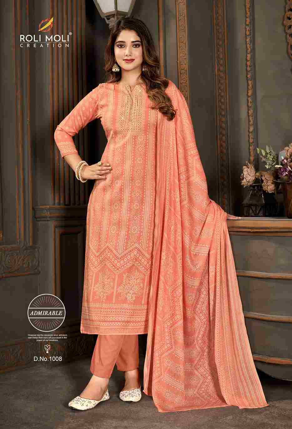 Sirat By Roli Moli 1001 To 1008 Series Beautiful Stylish Festive Suits Fancy Colorful Casual Wear & Ethnic Wear & Ready To Wear Cotton Dresses At Wholesale Price