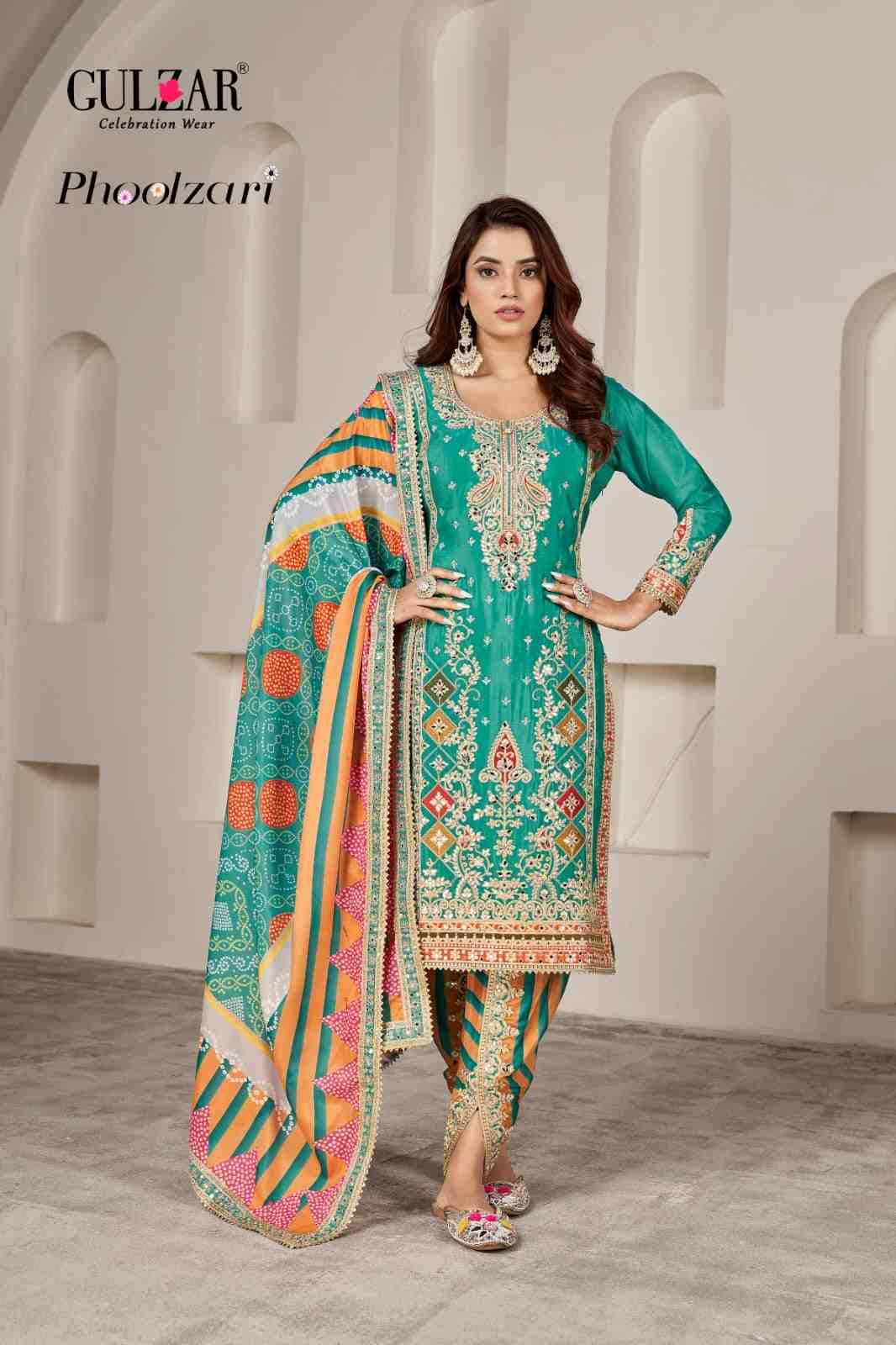 Phoolzari By Gulzar 2081 To 2084 Series Beautiful Festive Suits Colorful Stylish Fancy Casual Wear & Ethnic Wear Chinnon Dresses At Wholesale Price