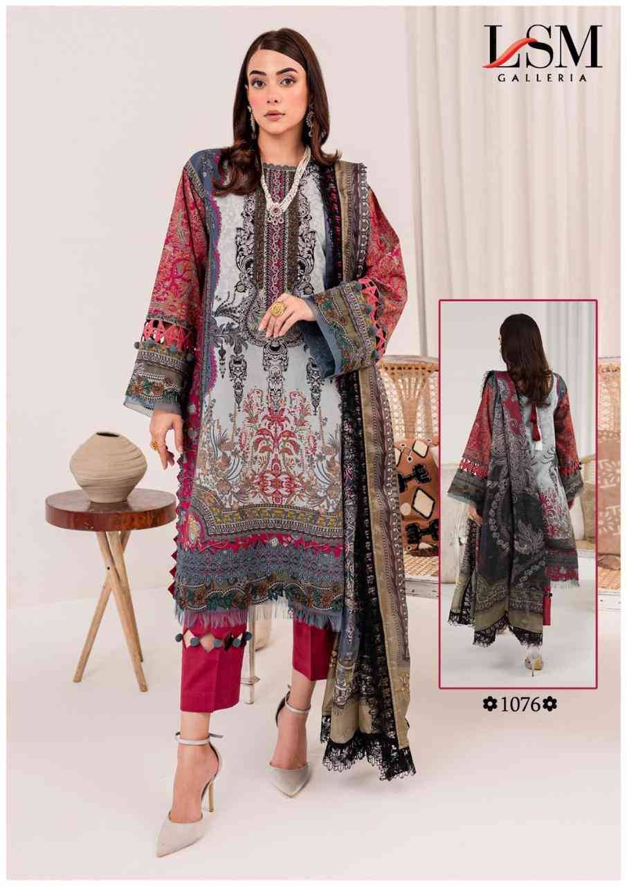 Parian Dream Vol-8 By Lsm Galleria 1071 To 1076 Series Beautiful Festive Suits Colorful Stylish Fancy Casual Wear & Ethnic Wear Pure Lawn Print With Work Dresses At Wholesale Price