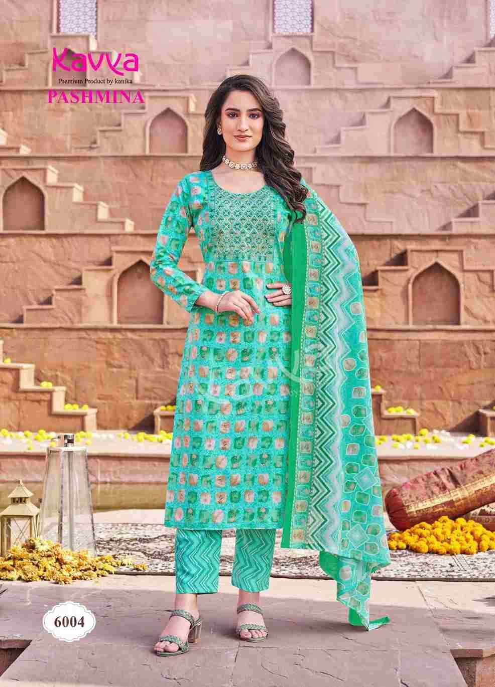 Pashmina Vol-6 By Kavya 6001 To 6010 Series Beautiful Stylish Festive Suits Fancy Colorful Casual Wear & Ethnic Wear & Ready To Wear Cotton Print Dresses At Wholesale Price