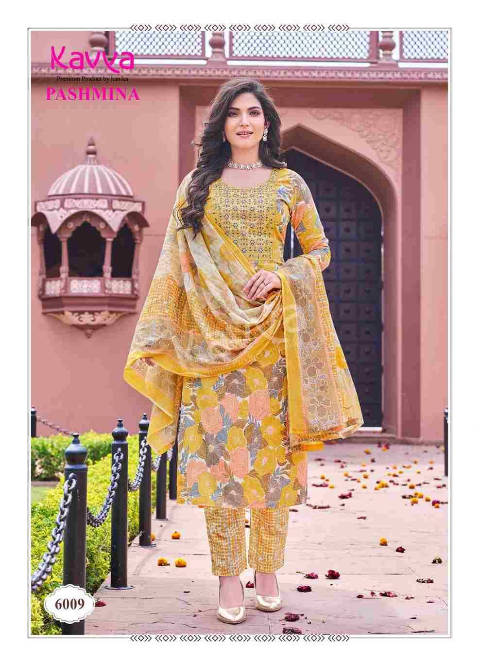Pashmina Vol-6 By Kavya 6001 To 6010 Series Beautiful Stylish Festive Suits Fancy Colorful Casual Wear & Ethnic Wear & Ready To Wear Cotton Print Dresses At Wholesale Price