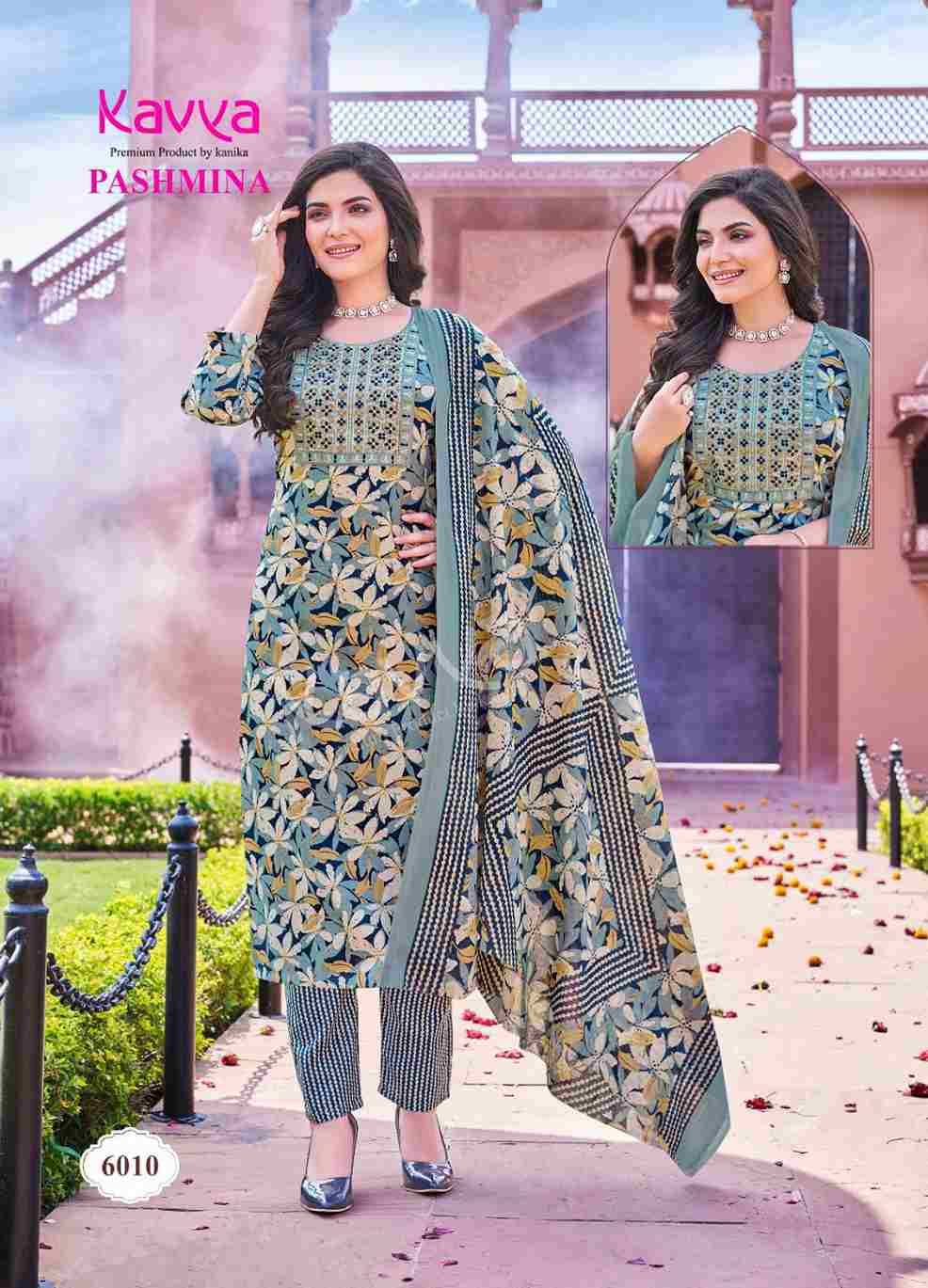 Pashmina Vol-6 By Kavya 6001 To 6010 Series Beautiful Stylish Festive Suits Fancy Colorful Casual Wear & Ethnic Wear & Ready To Wear Cotton Print Dresses At Wholesale Price