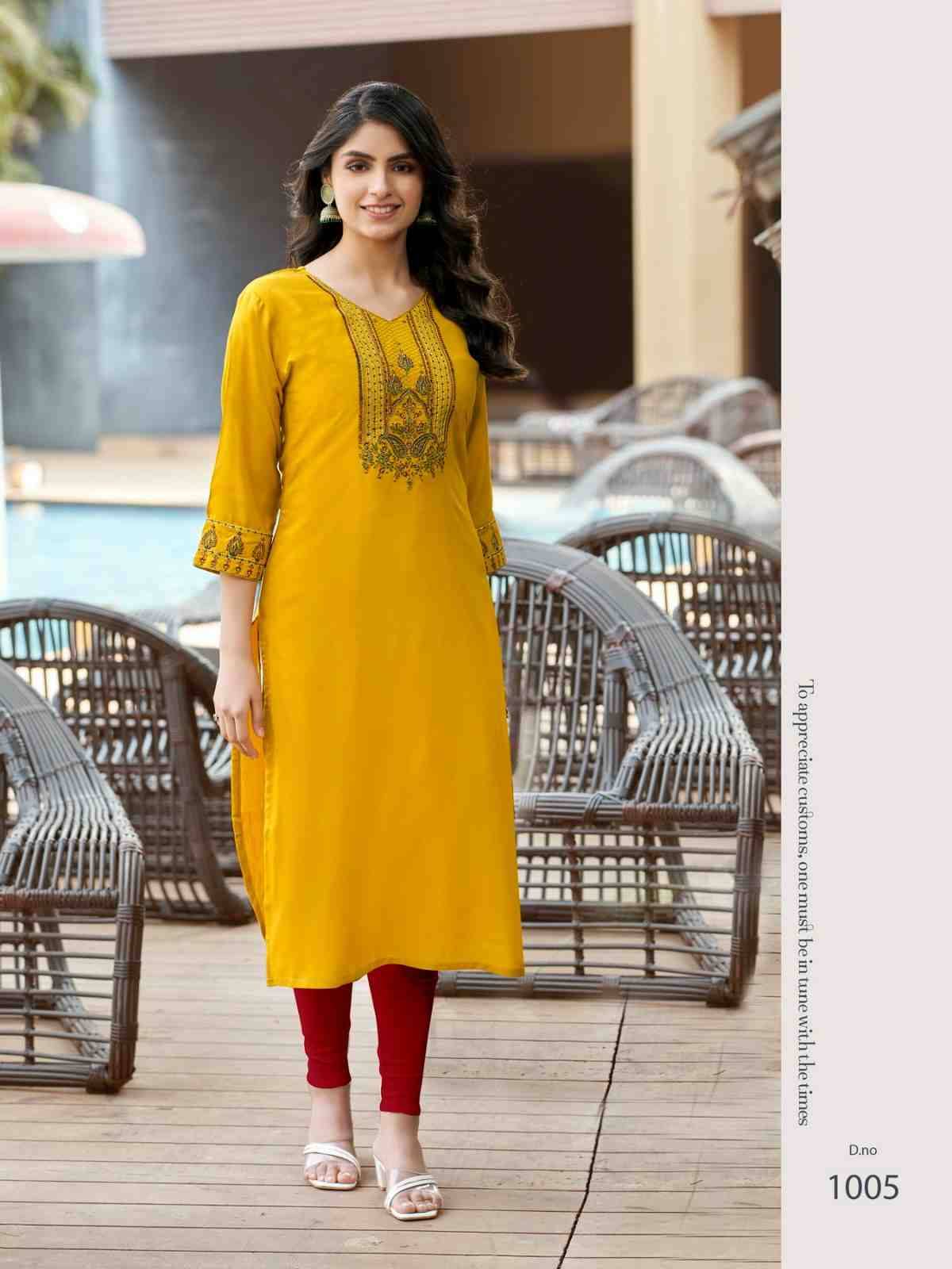 Blue Berry Vol-1 By Vaniska 1001 To 1006 Series Designer Stylish Fancy Colorful Beautiful Party Wear & Ethnic Wear Collection Rayon Embroidered Kurtis At Wholesale Price