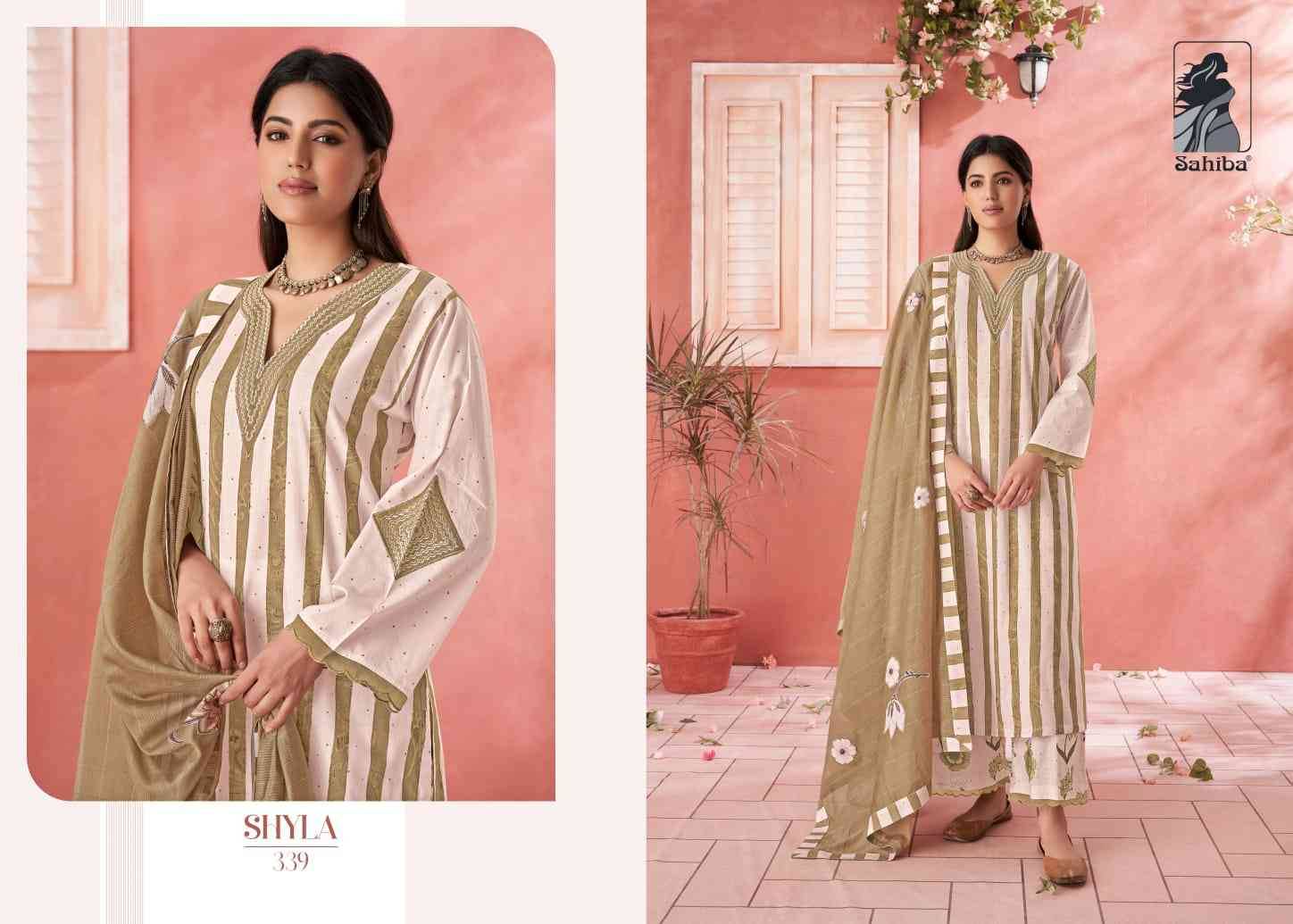 Shyla By Sahiba Fabrics Beautiful Festive Suits Colorful Stylish Fancy Casual Wear & Ethnic Wear Pure Lawn Cotton Print Dresses At Wholesale Price