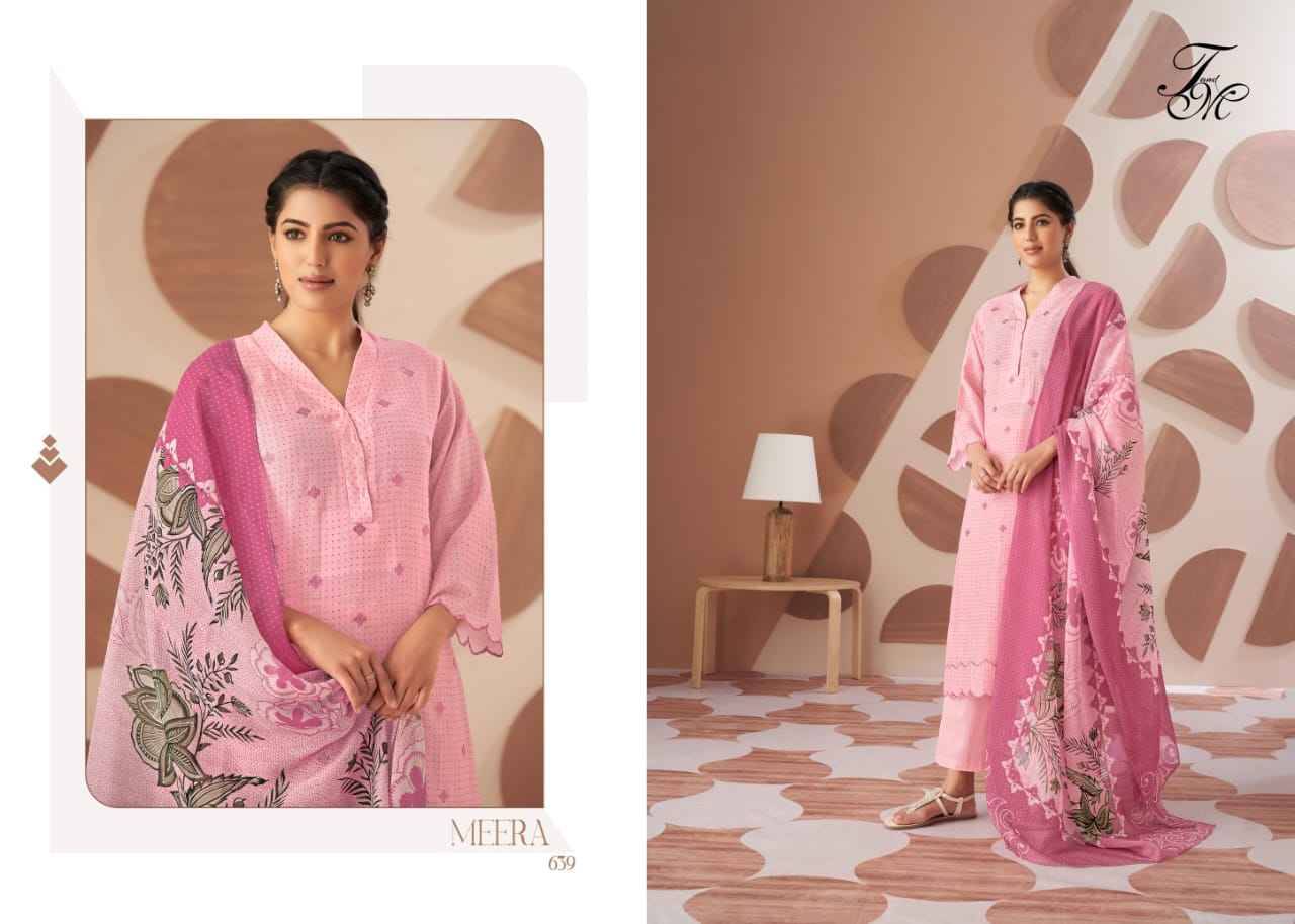 Meera By T And M Designer Studio Beautiful Festive Suits Colorful Stylish Fancy Casual Wear & Ethnic Wear Viscose Linen Print Dresses At Wholesale Price