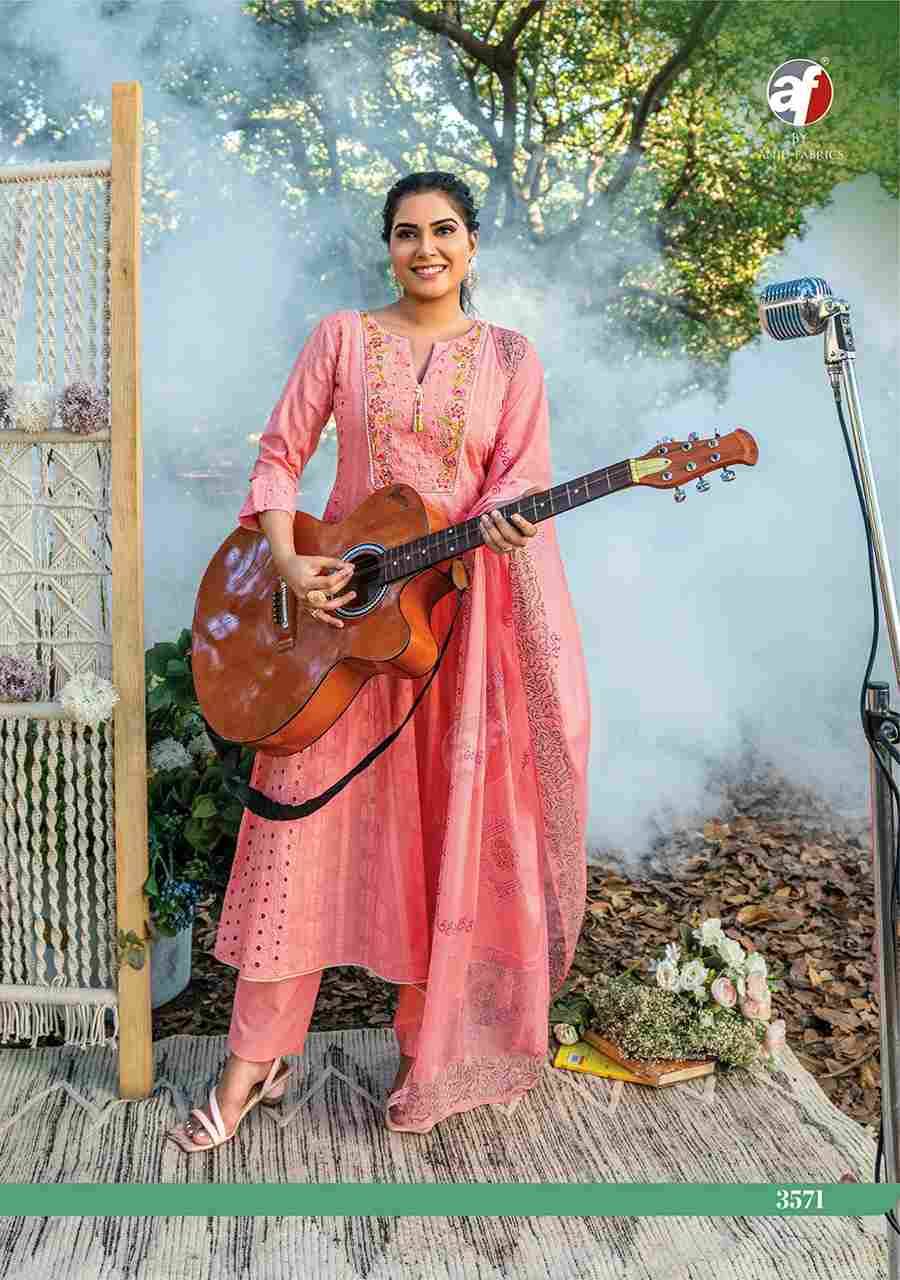 Rhythm By Anju Fabrics 3571 To 3575 Series Beautiful Festive Suits Stylish Fancy Colorful Casual Wear & Ethnic Wear Cotton Dresses At Wholesale Price