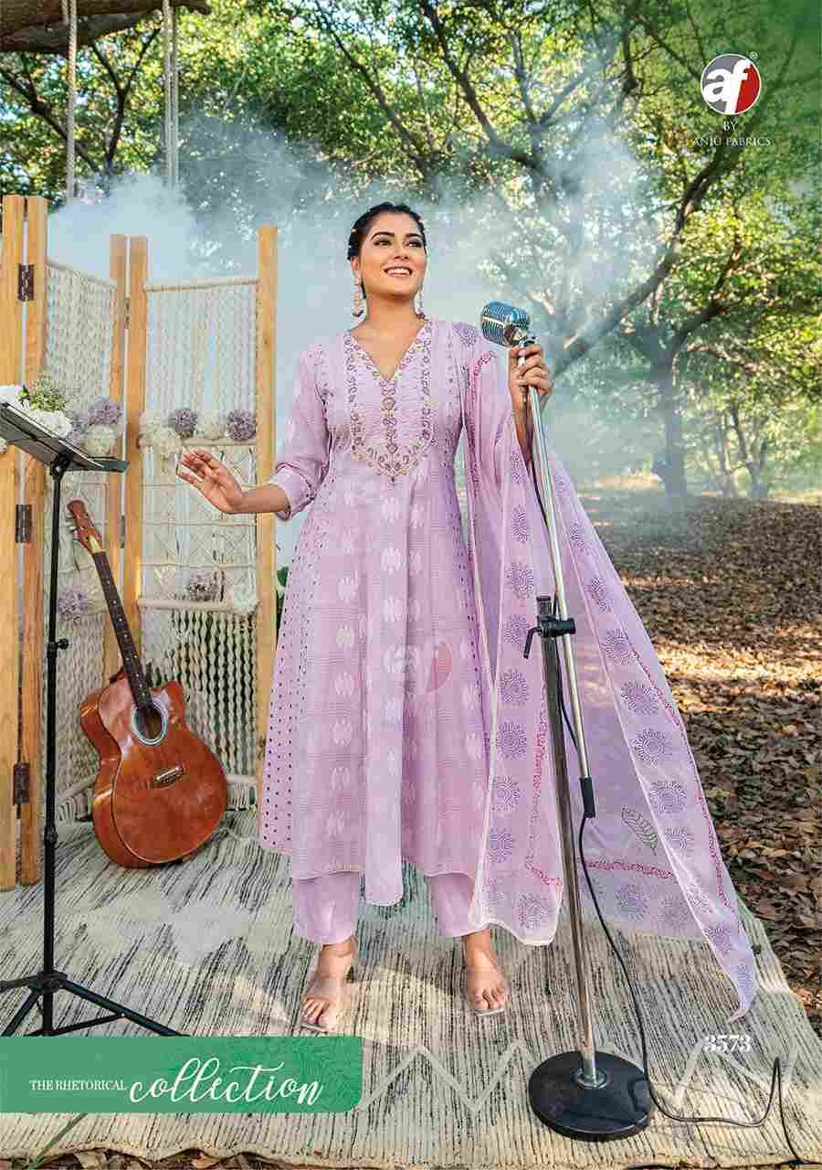 Rhythm By Anju Fabrics 3571 To 3575 Series Beautiful Festive Suits Stylish Fancy Colorful Casual Wear & Ethnic Wear Cotton Dresses At Wholesale Price