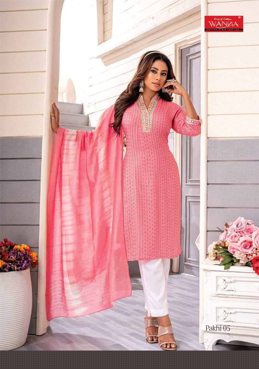 Pakhi By Wanna 01 To 08 Series Festive Suits Beautiful Fancy Colorful Stylish Party Wear & Occasional Wear Rayon Dresses At Wholesale Price