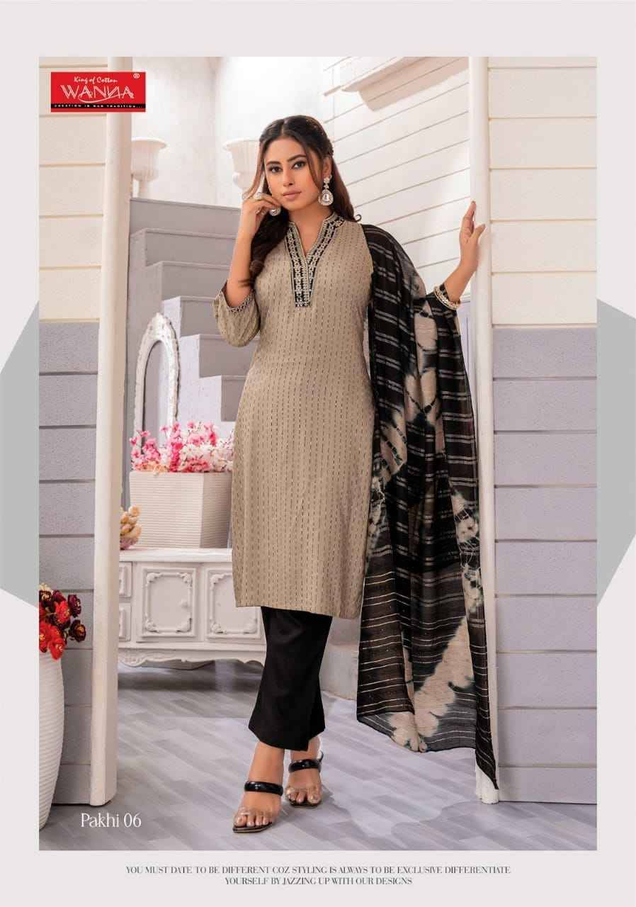 Pakhi By Wanna 01 To 08 Series Festive Suits Beautiful Fancy Colorful Stylish Party Wear & Occasional Wear Rayon Dresses At Wholesale Price