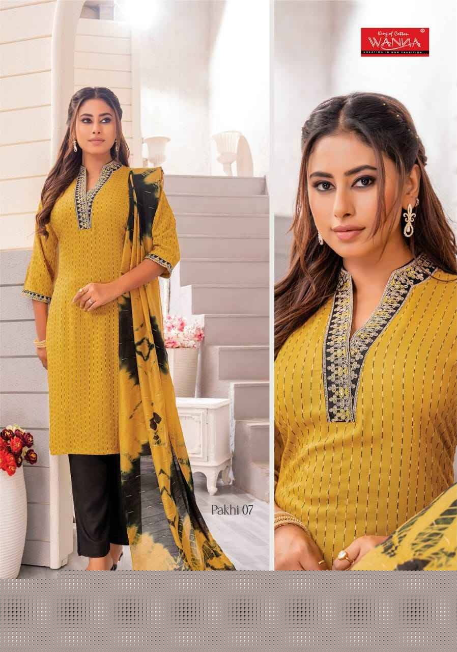 Pakhi By Wanna 01 To 08 Series Festive Suits Beautiful Fancy Colorful Stylish Party Wear & Occasional Wear Rayon Dresses At Wholesale Price