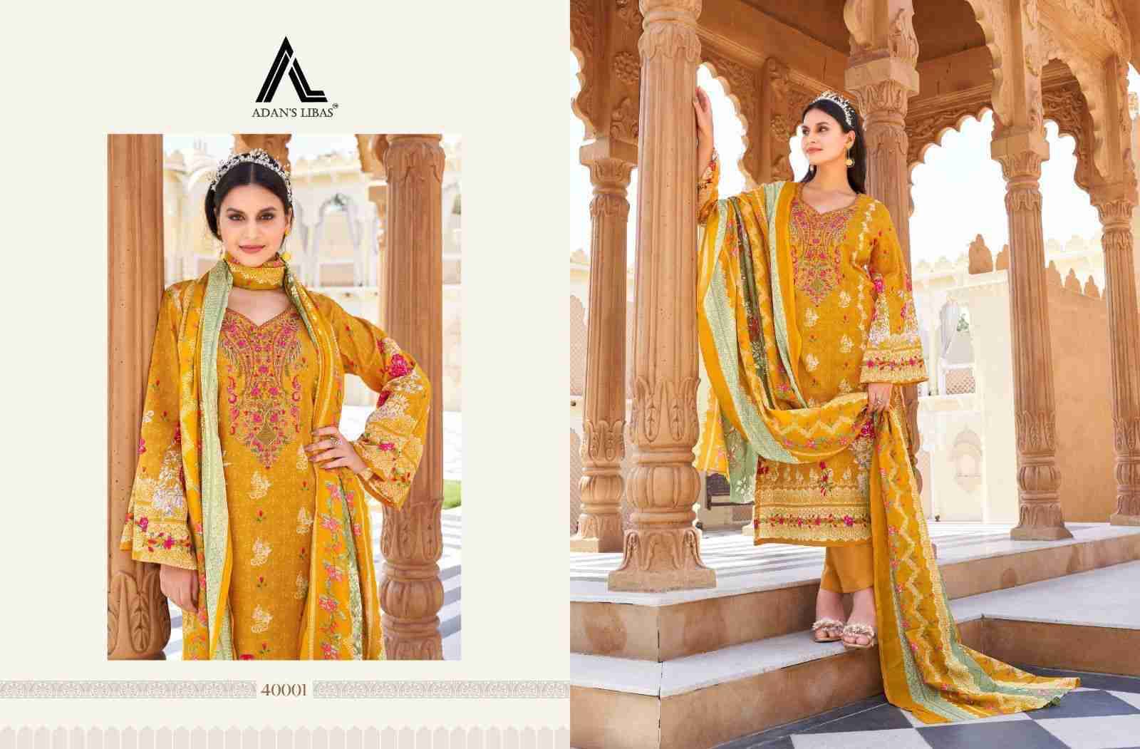 Naira Vol-40 By Adans Libas 40001 To 40008 Series Beautiful Festive Suits Stylish Fancy Colorful Casual Wear & Ethnic Wear Pure Cotton Print Dresses At Wholesale Price