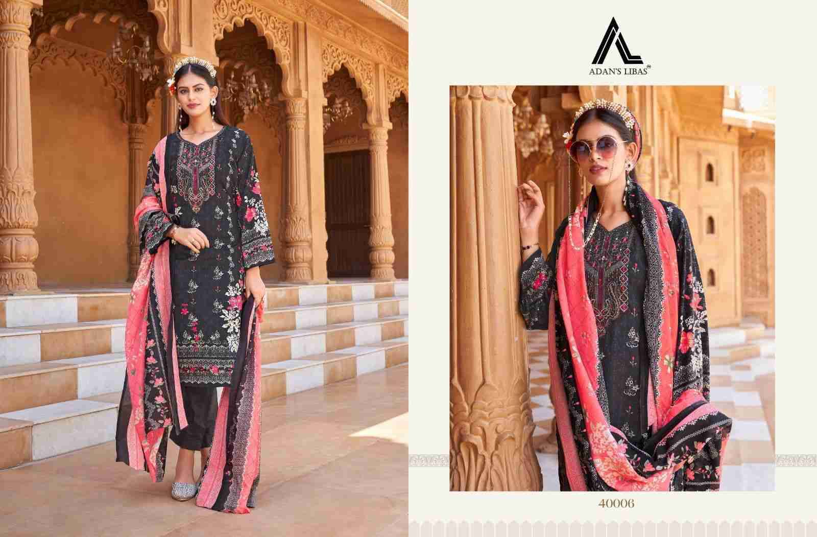 Naira Vol-40 By Adans Libas 40001 To 40008 Series Beautiful Festive Suits Stylish Fancy Colorful Casual Wear & Ethnic Wear Pure Cotton Print Dresses At Wholesale Price