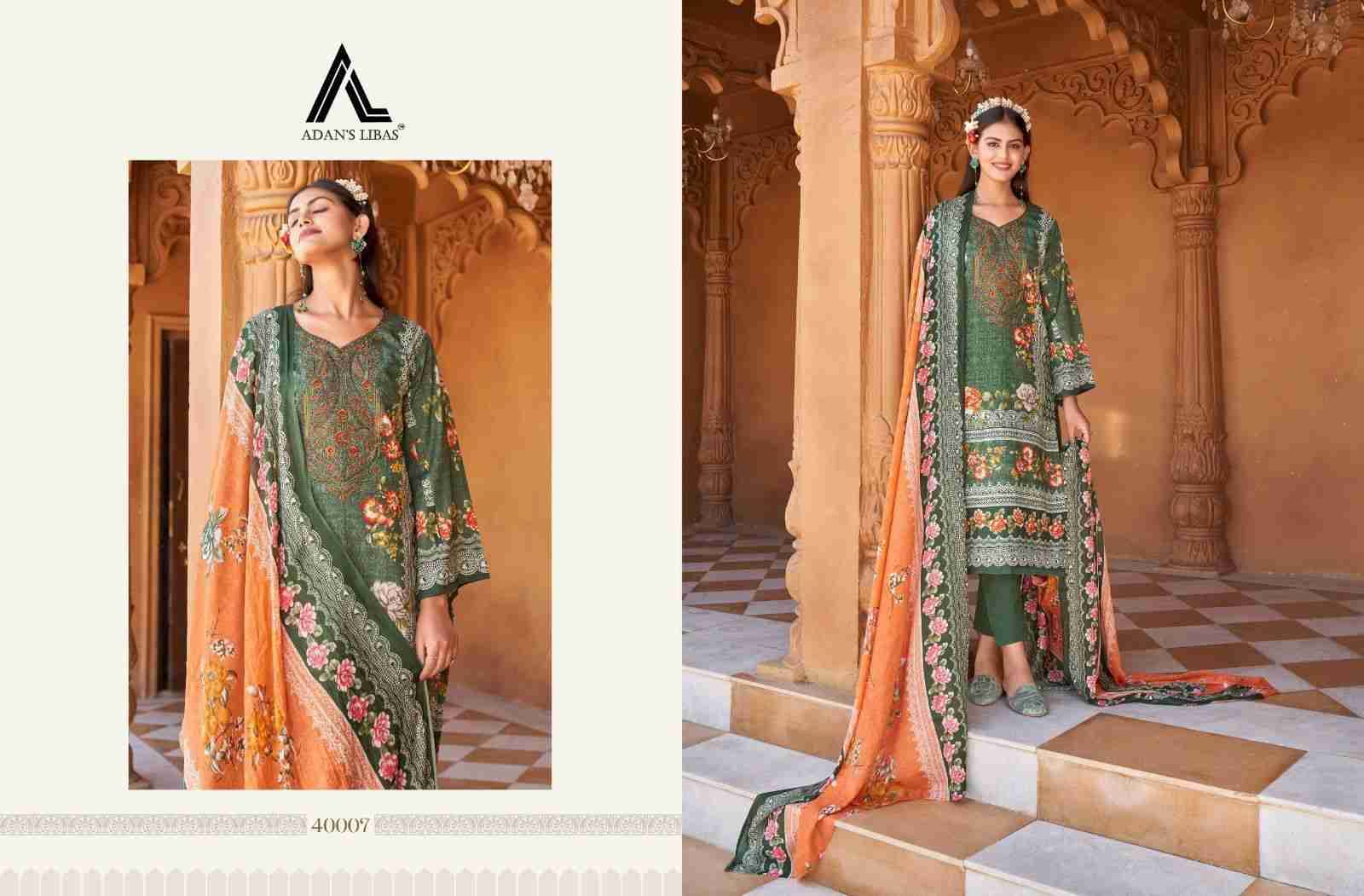 Naira Vol-40 By Adans Libas 40001 To 40008 Series Beautiful Festive Suits Stylish Fancy Colorful Casual Wear & Ethnic Wear Pure Cotton Print Dresses At Wholesale Price